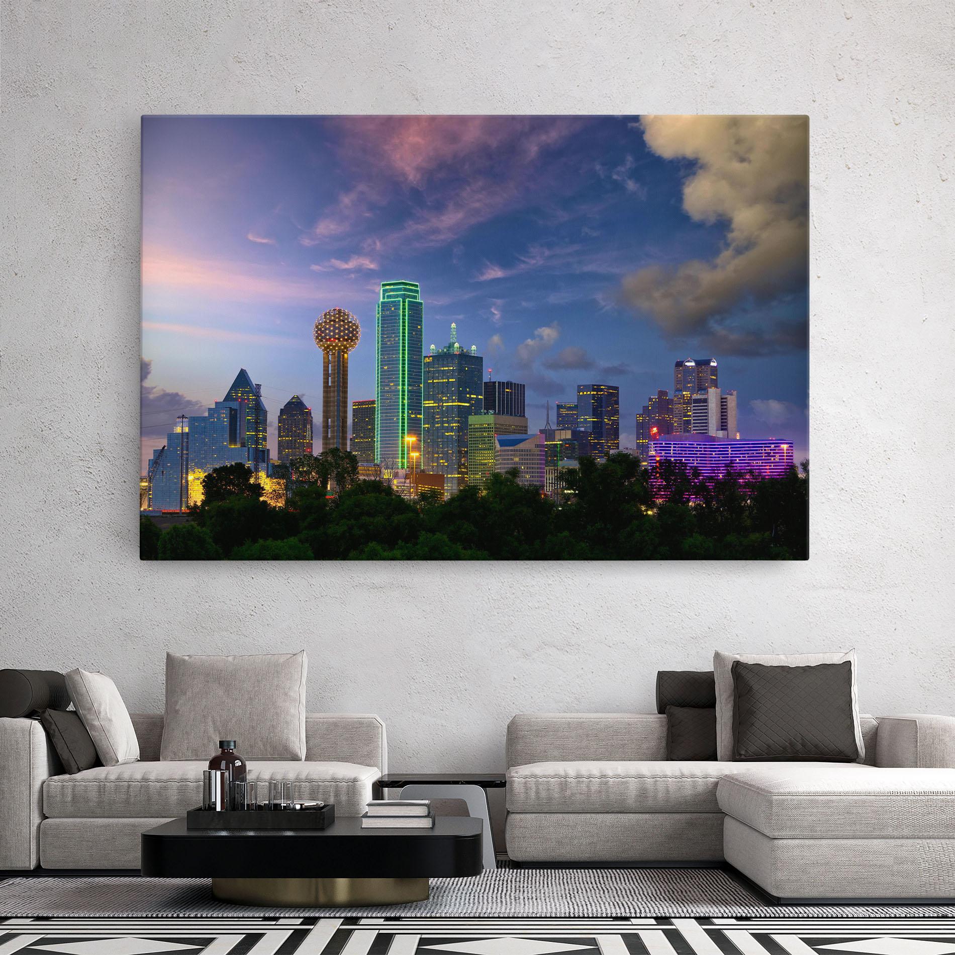 Leinwandbild Dallas Dusk mockup 2