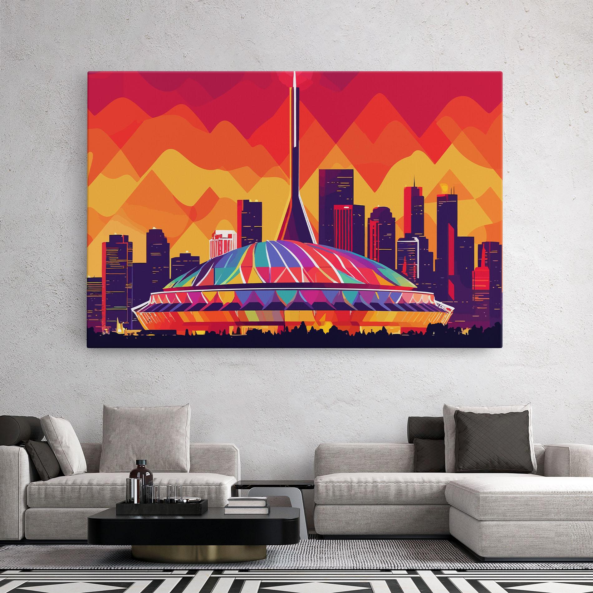 Leinwandbild Olympic Stadium mockup 2