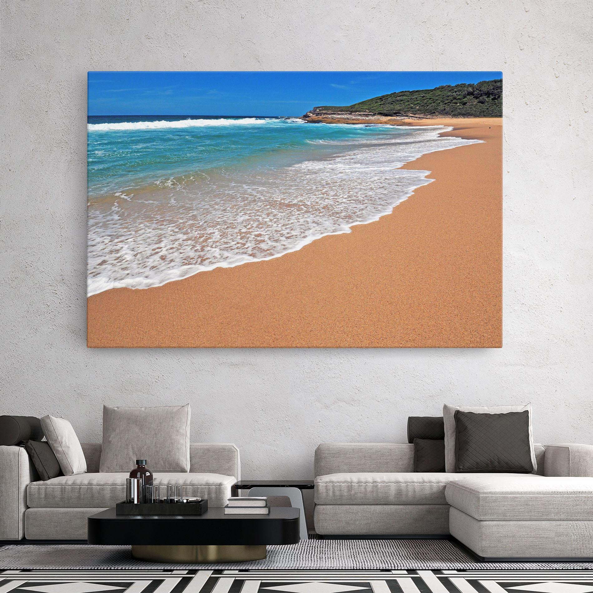 Leinwandbild Pristine Beach mockup 2