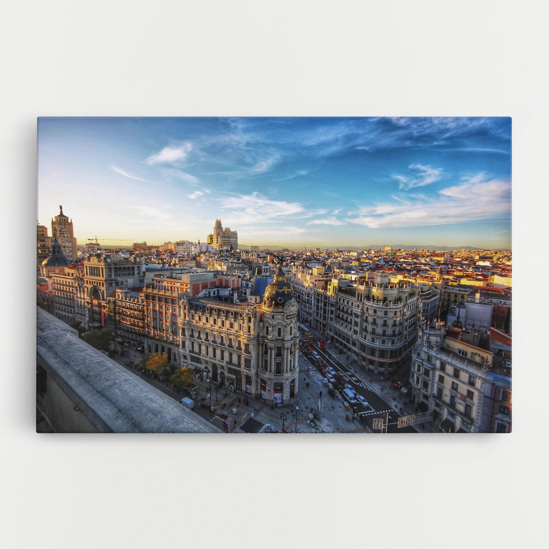 Leinwandbild Madrid View mockup 0