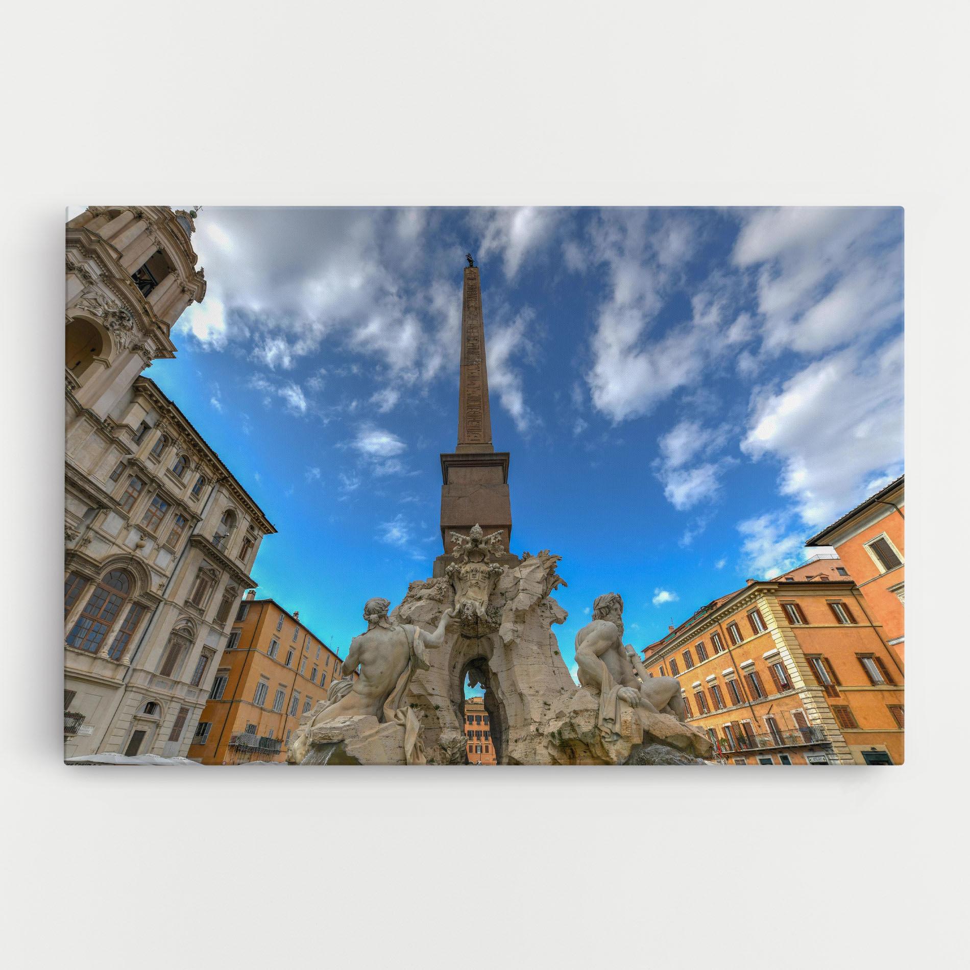 Leinwandbild Piazza Navona Italy mockup 0