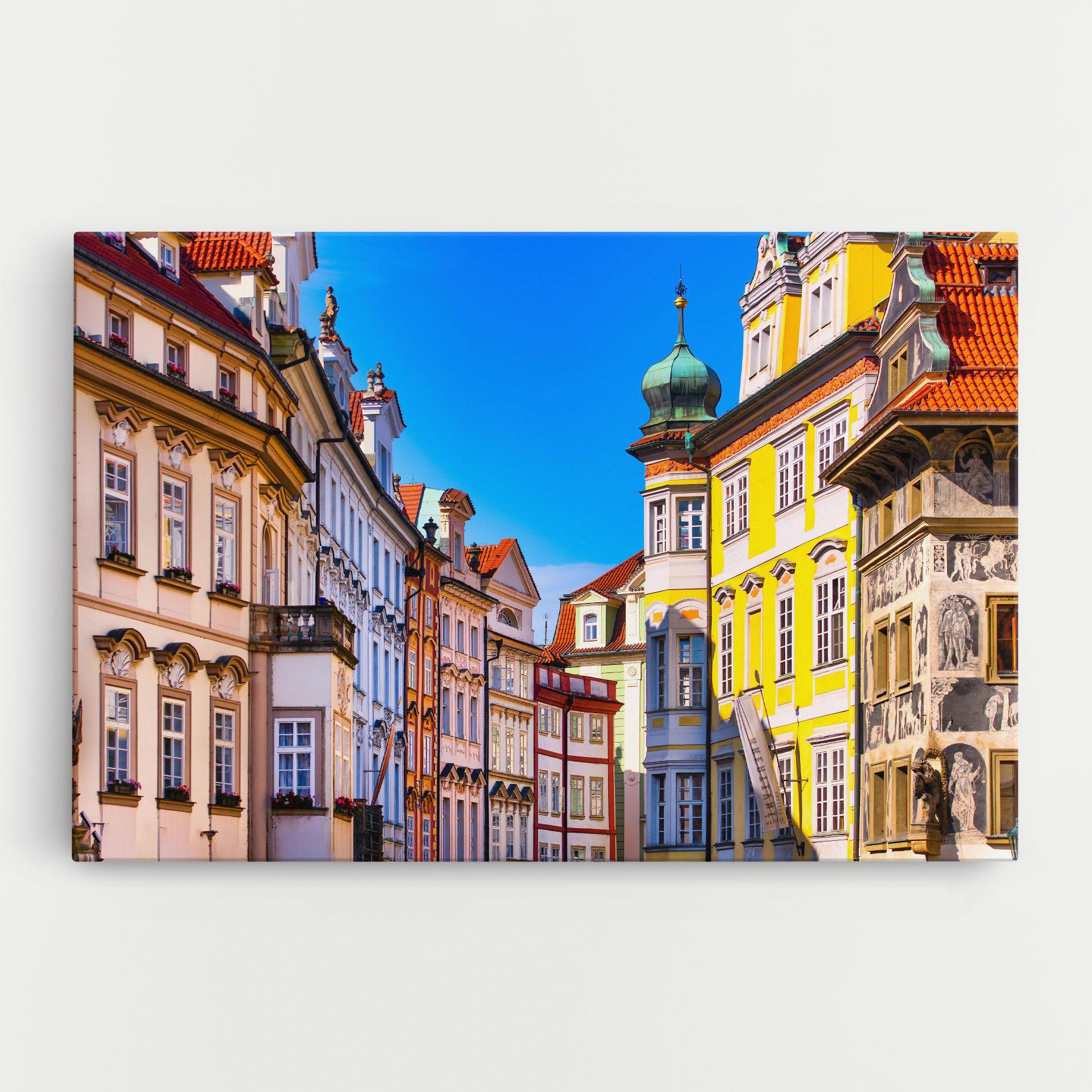 Leinwandbild Prague Buildings mockup 0