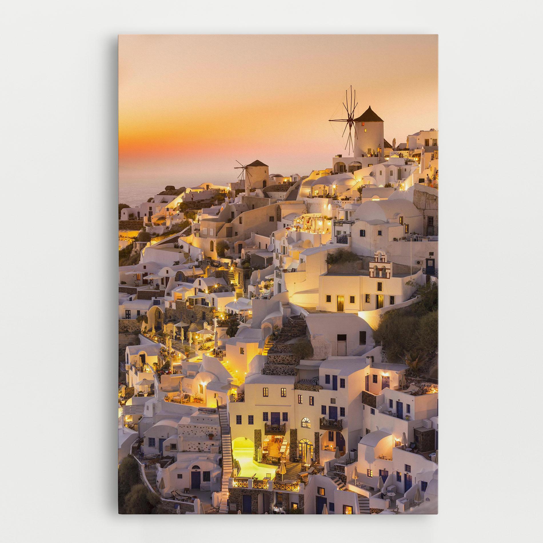 Leinwandbild Santorini Greece mockup 0