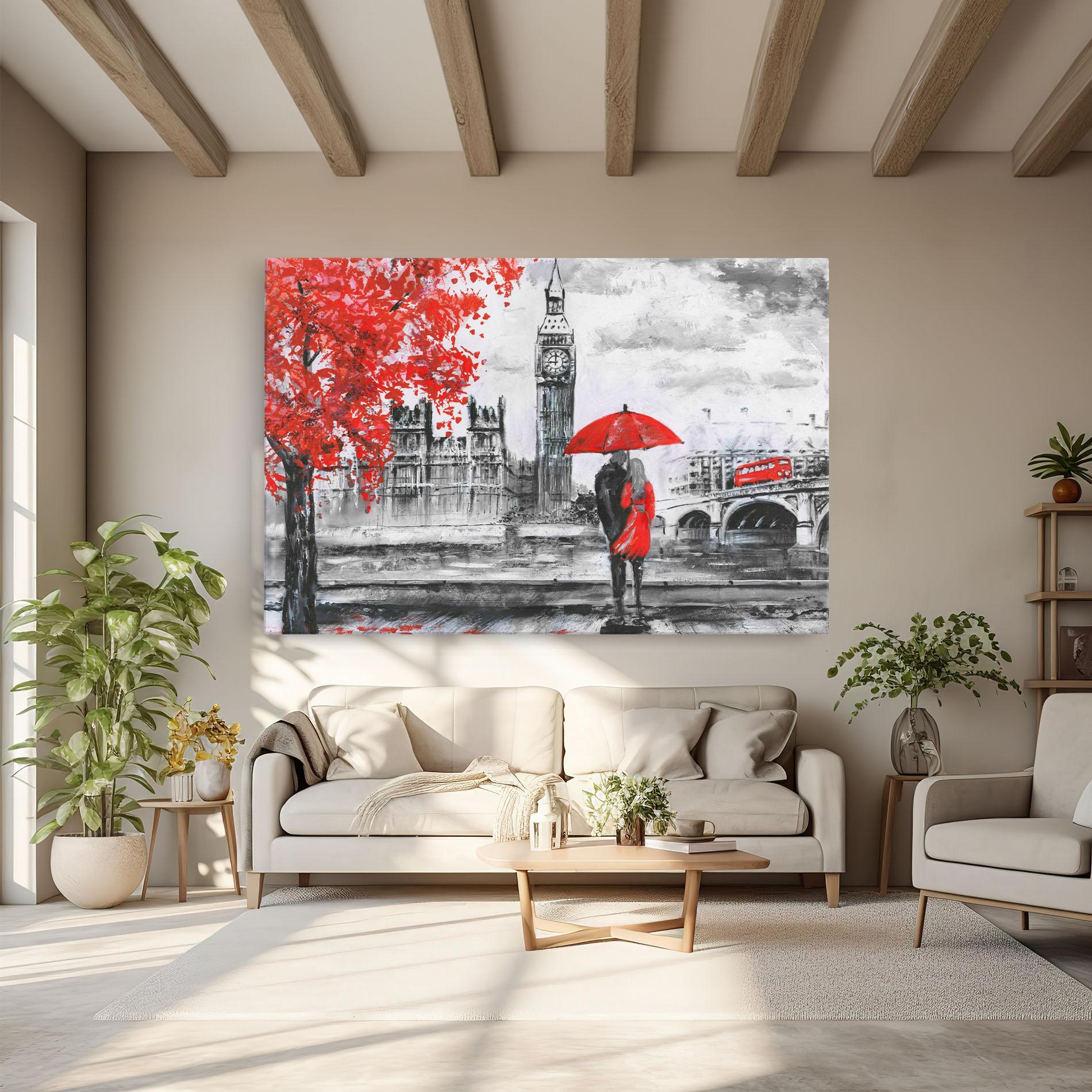 Leinwandbild London Love mockup 6