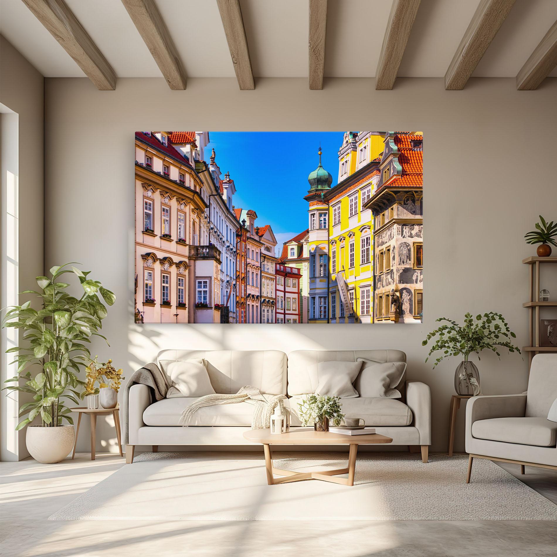 Leinwandbild Prague Buildings mockup 6