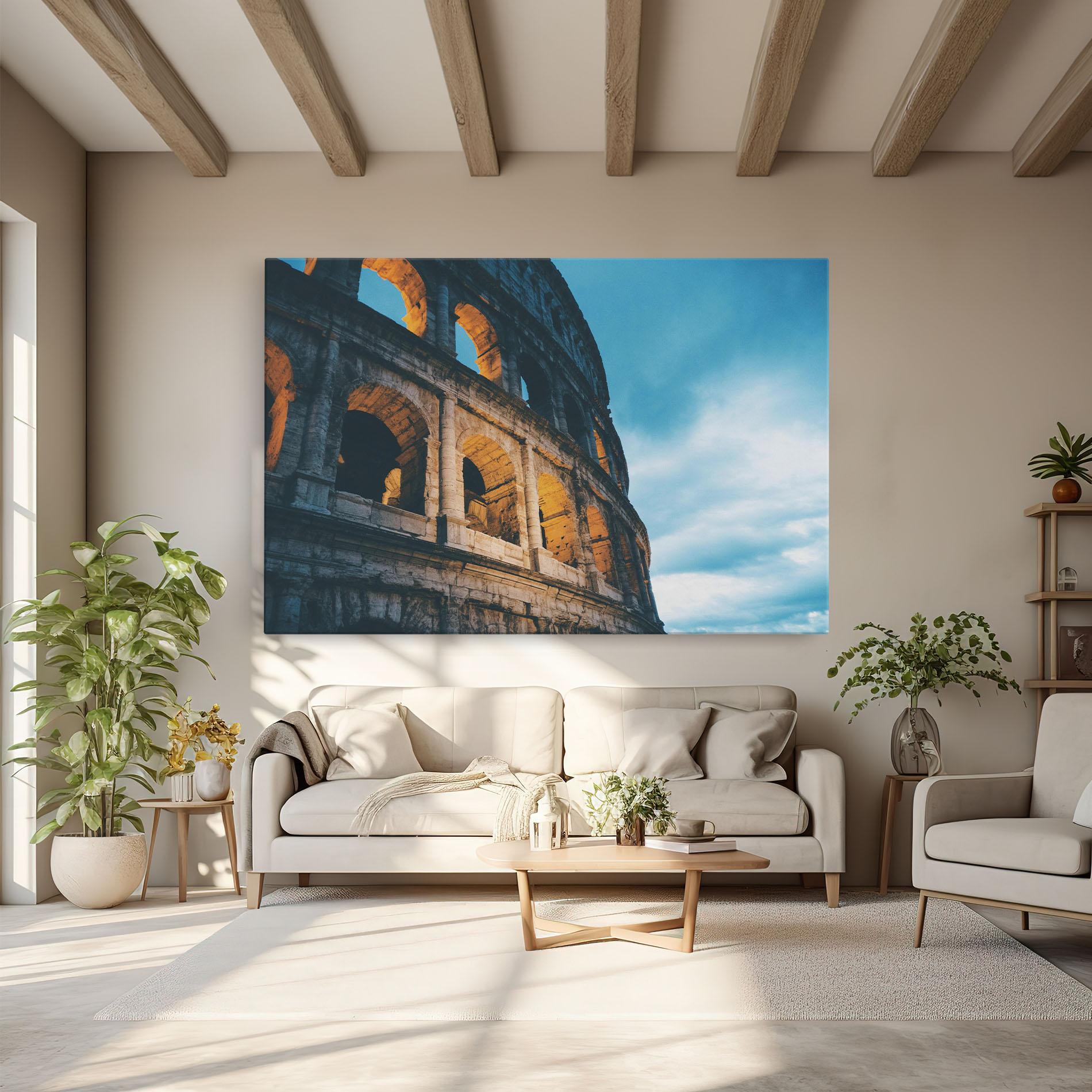 Leinwandbild Shadow Colosseum mockup 6