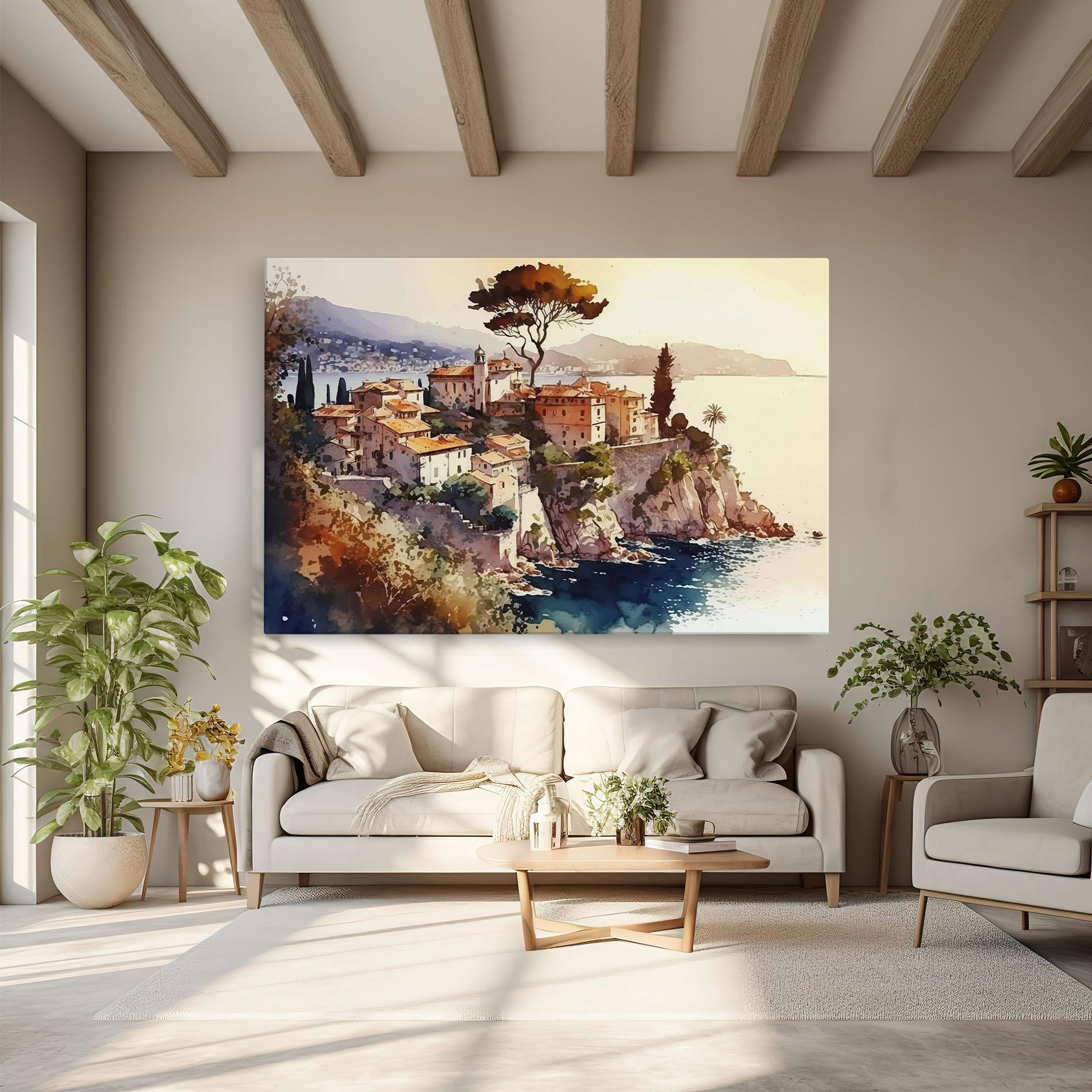 Leinwandbild Stunning View Painting mockup 6