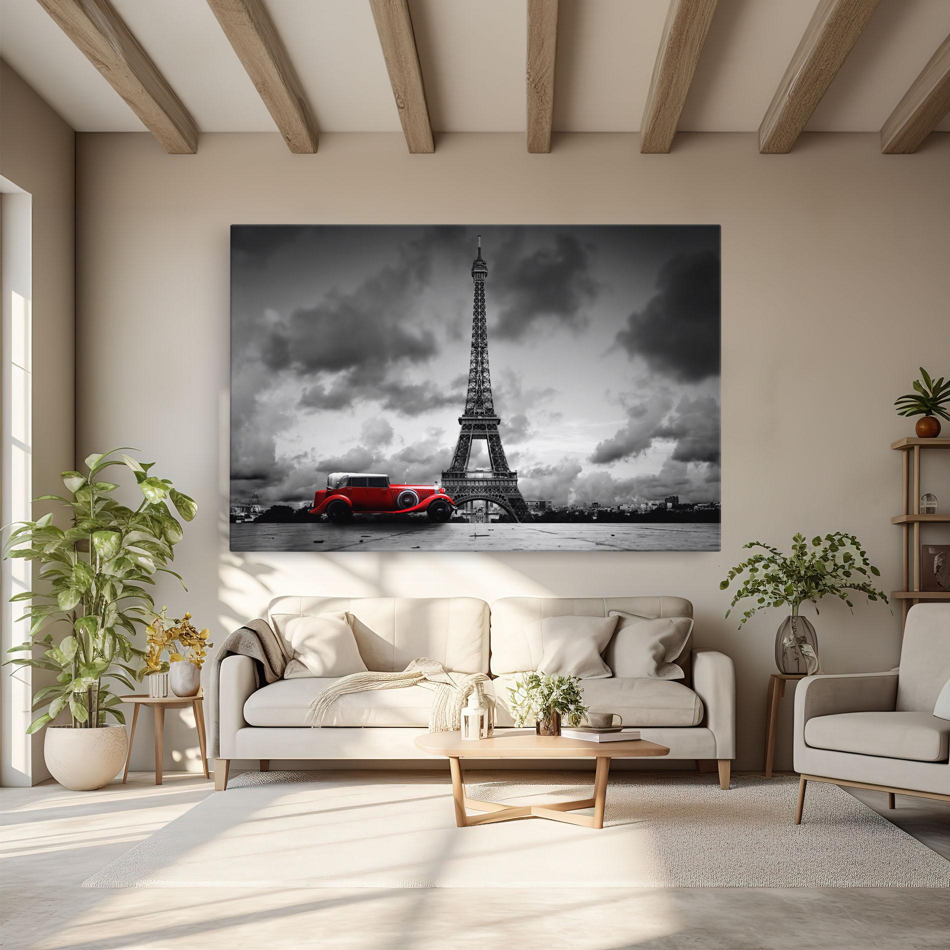 Leinwandbild Vintage Paris mockup 6
