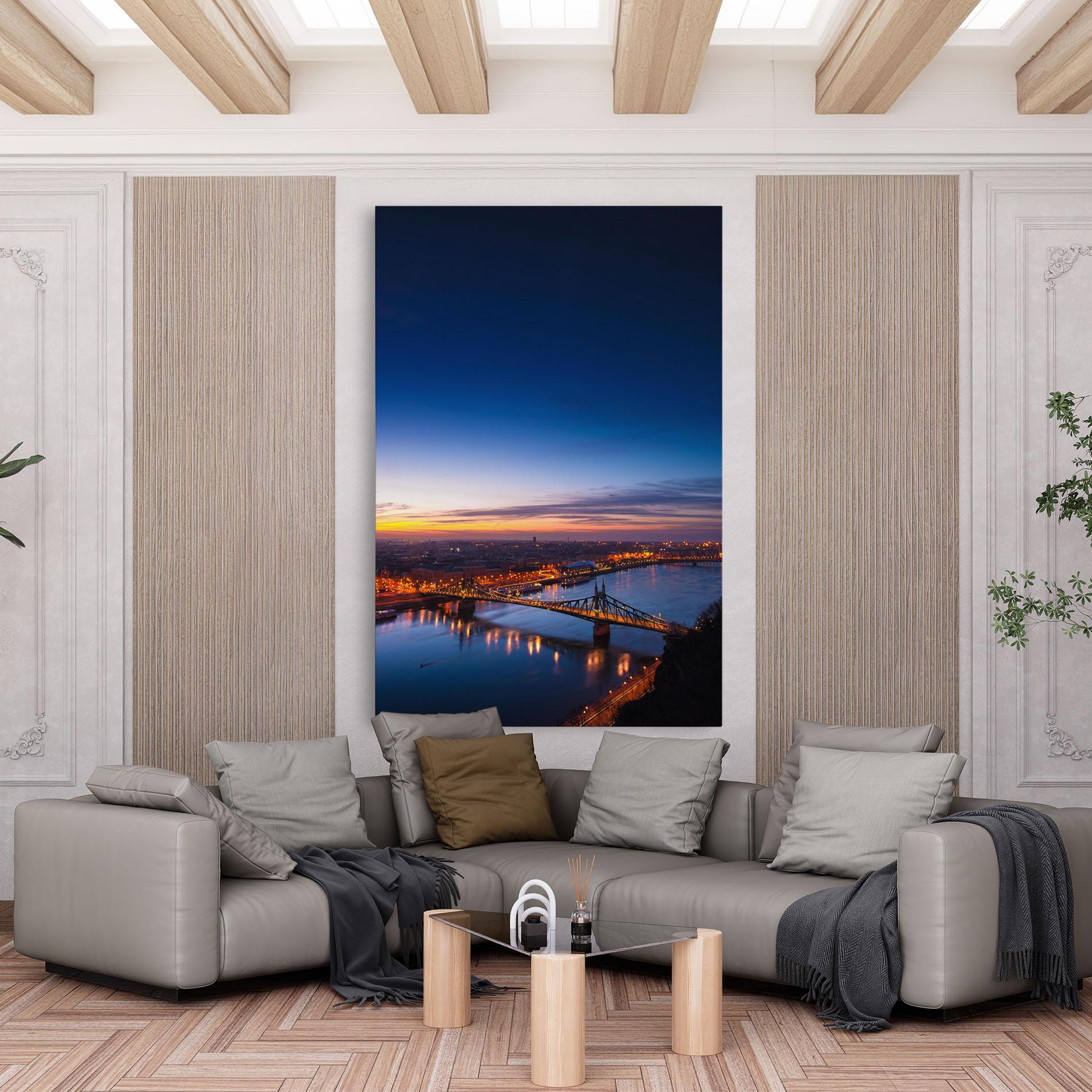 Leinwandbild Budapest Sunset mockup 6