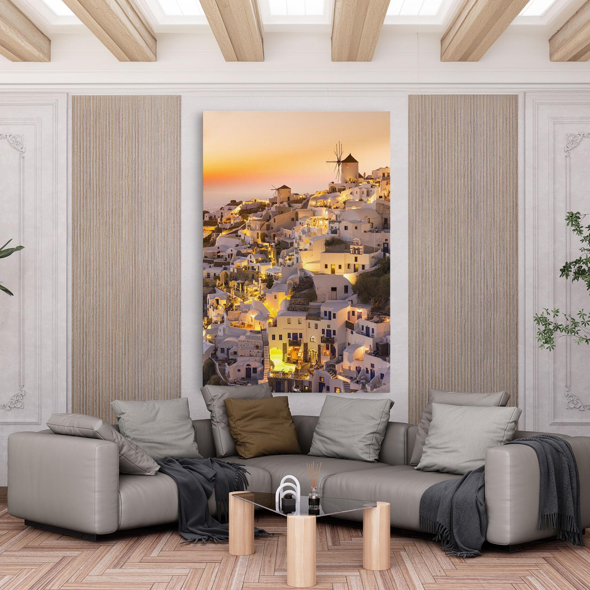 Leinwandbild Santorini Greece mockup 6