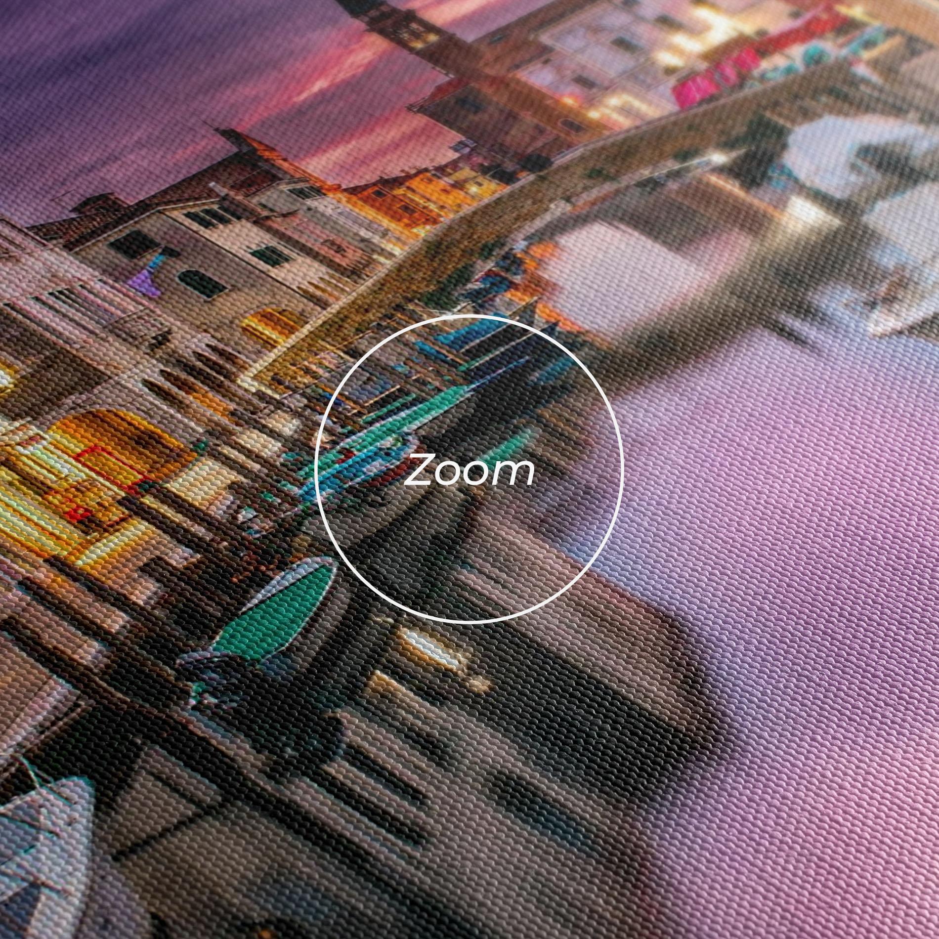 Leinwandbild Purple Light Venecia mockup 3