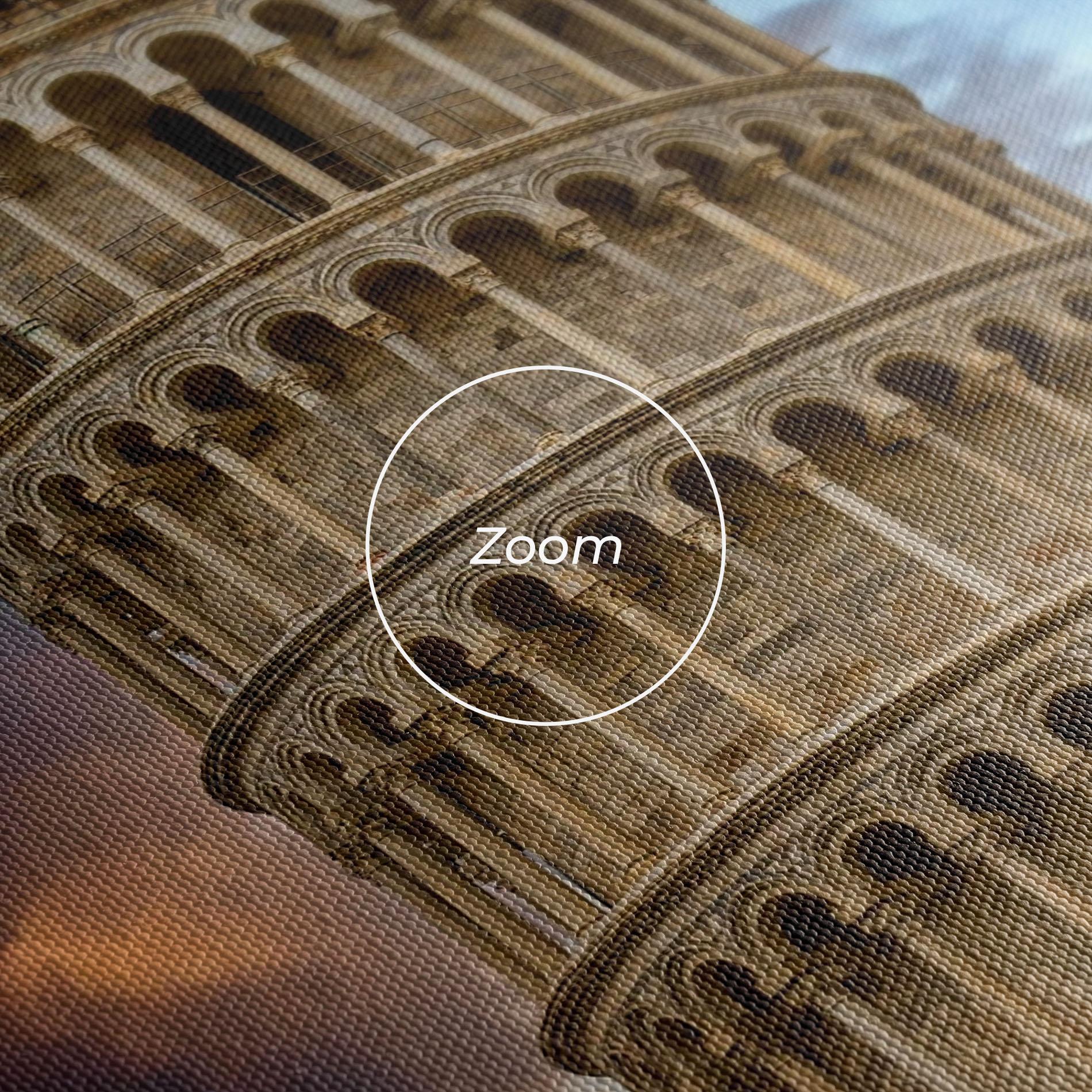 Leinwandbild Tower Of Pisa Sunset mockup 3