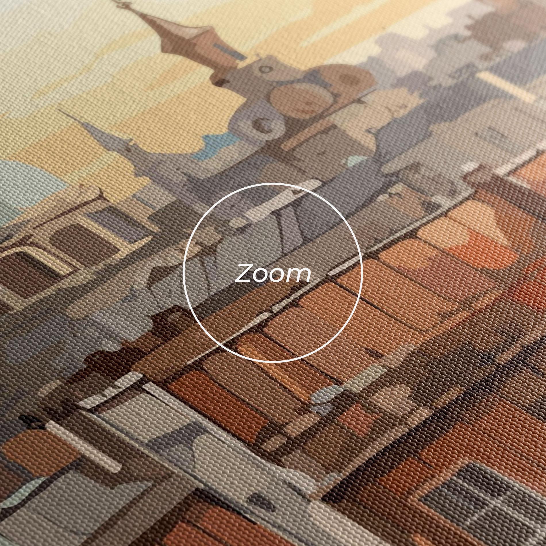 Leinwandbild Window City View mockup 3