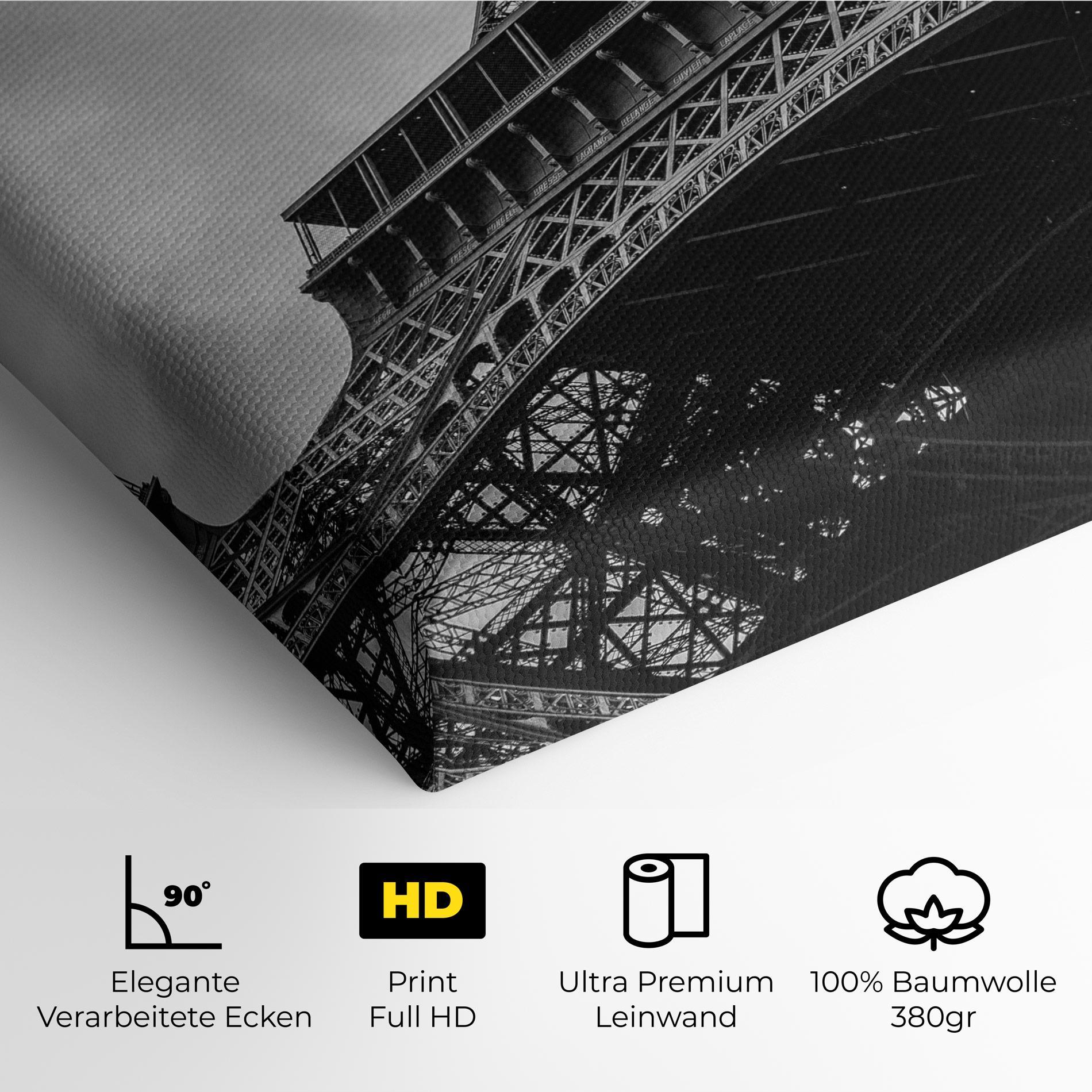 Leinwandbild Eiffel Grey Tower mockup 4