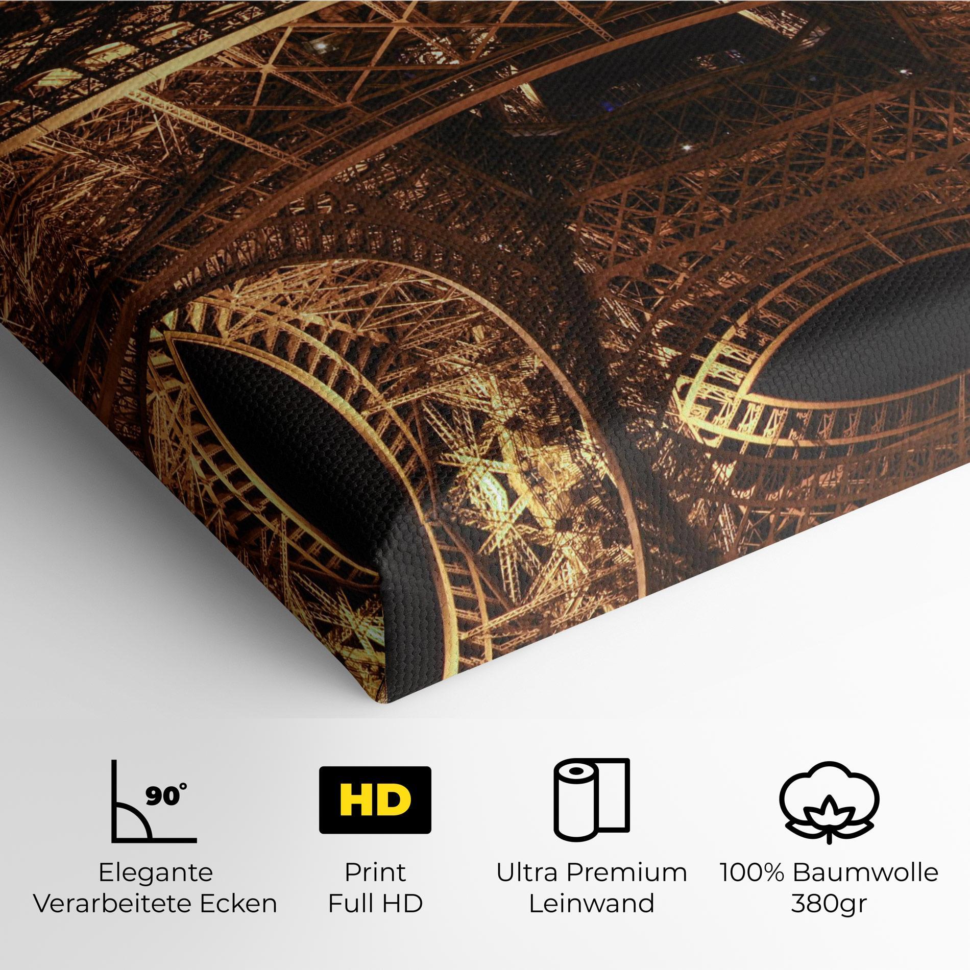 Leinwandbild Eiffel Tower At Night mockup 4