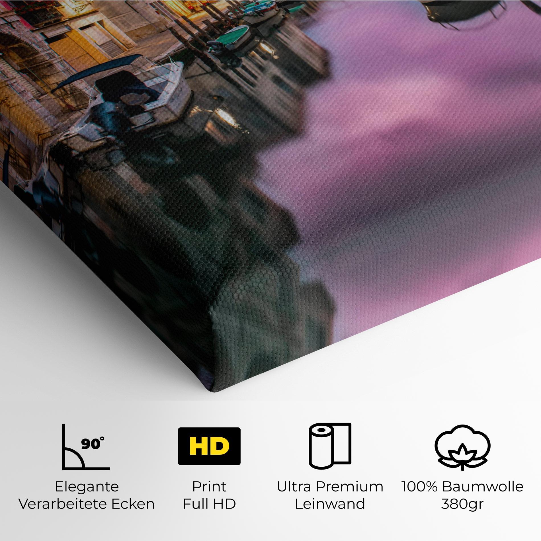 Leinwandbild Purple Light Venecia mockup 4