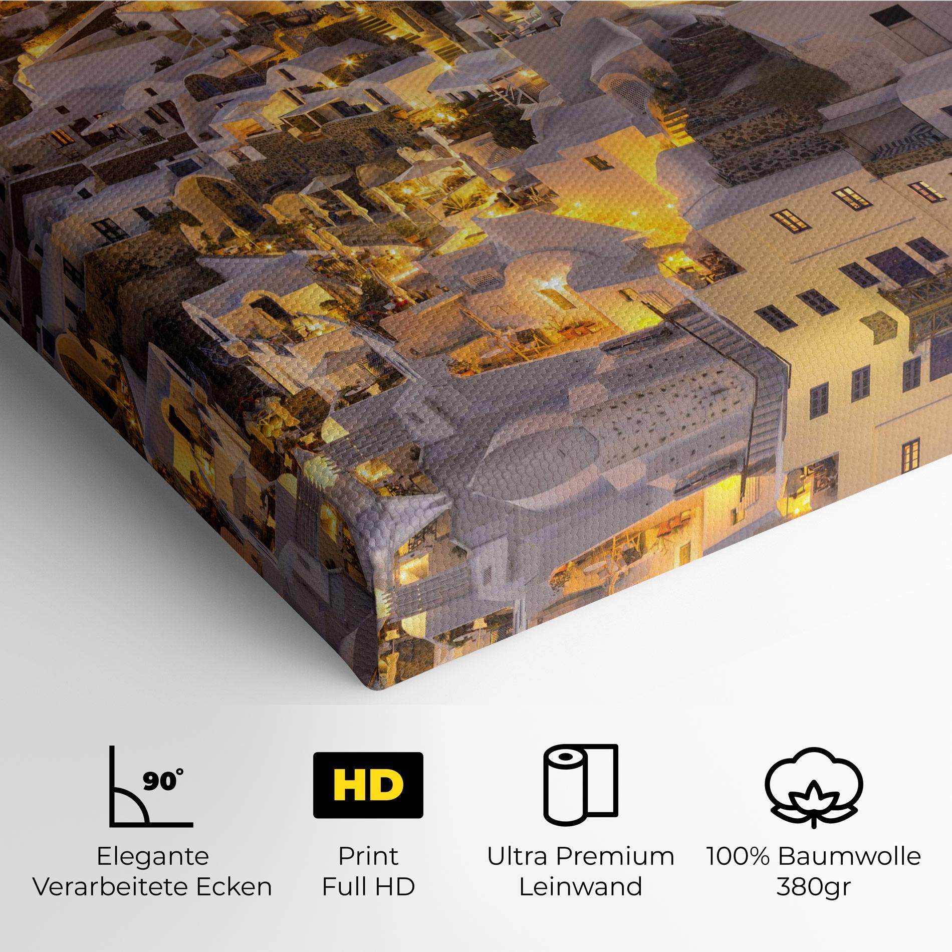 Leinwandbild Santorini Greece mockup 4