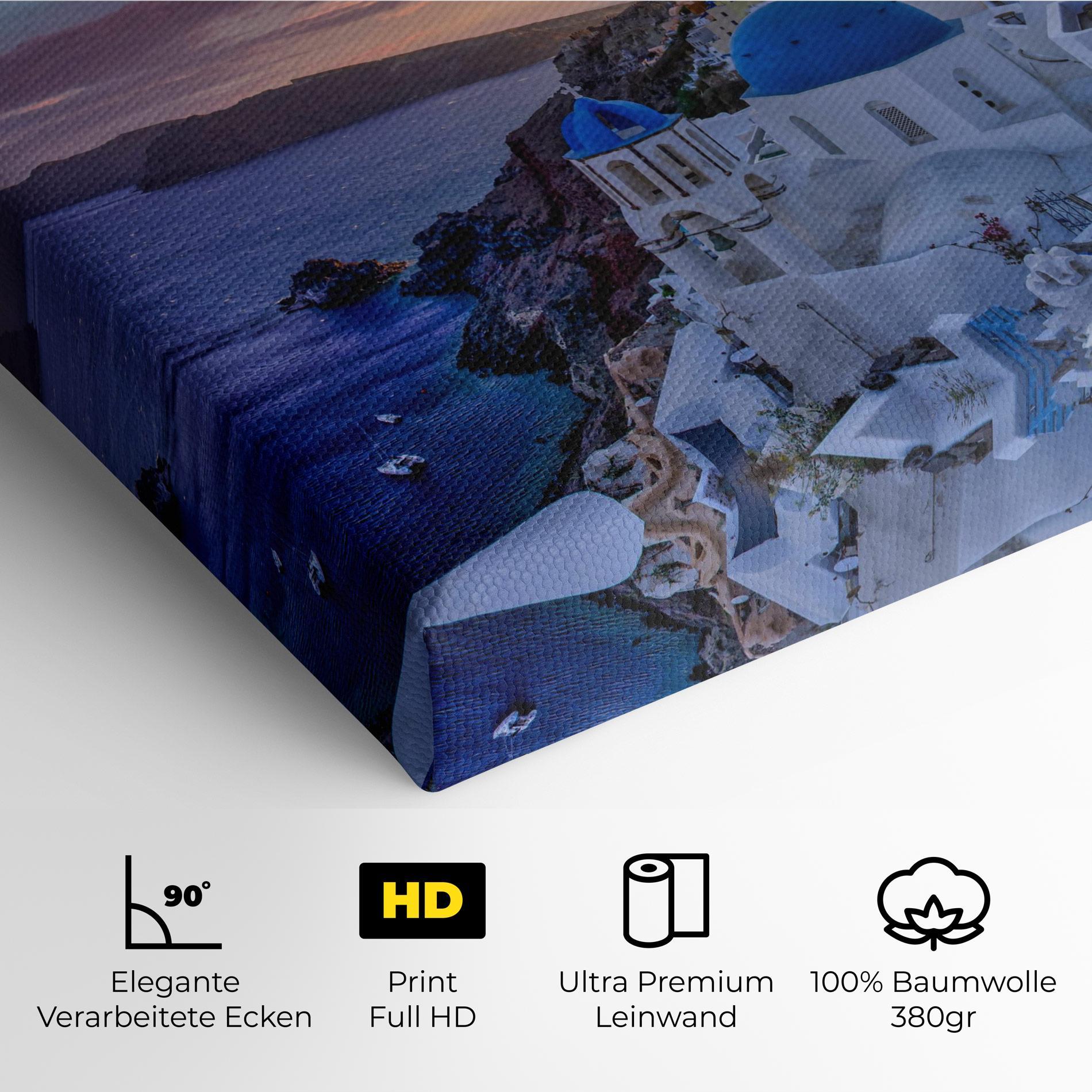Leinwandbild Santorini View mockup 4