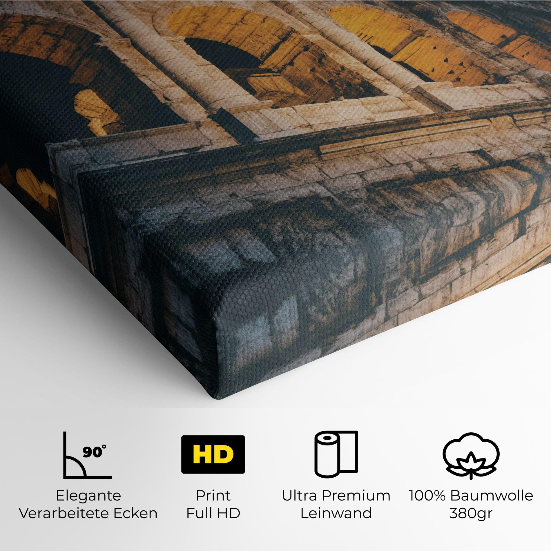 Leinwandbild Shadow Colosseum mockup 4