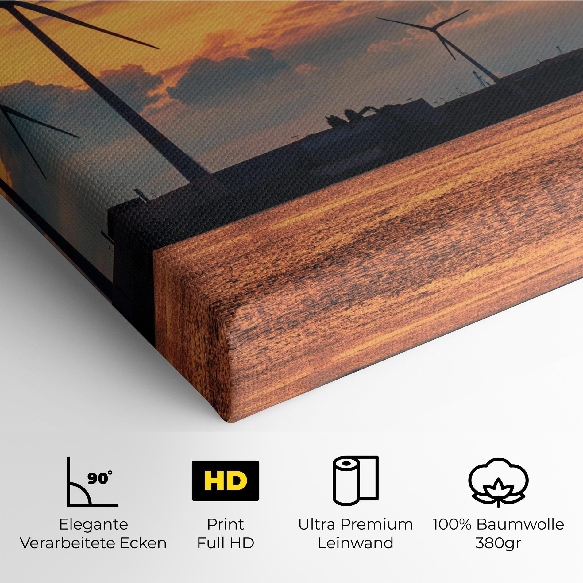 Leinwandbild Sunset Belgium mockup 4
