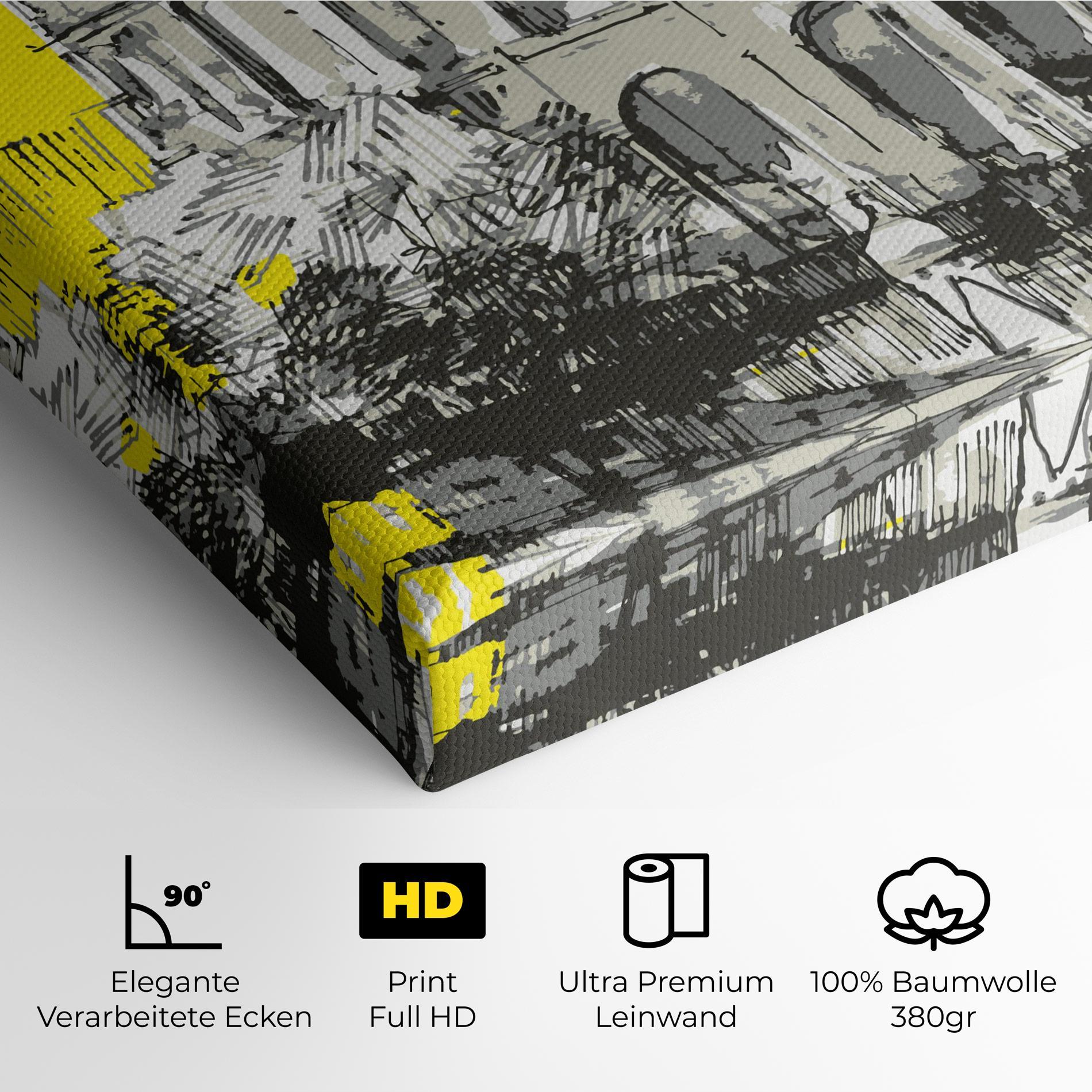 Leinwandbild Yellow Colosseum mockup 4