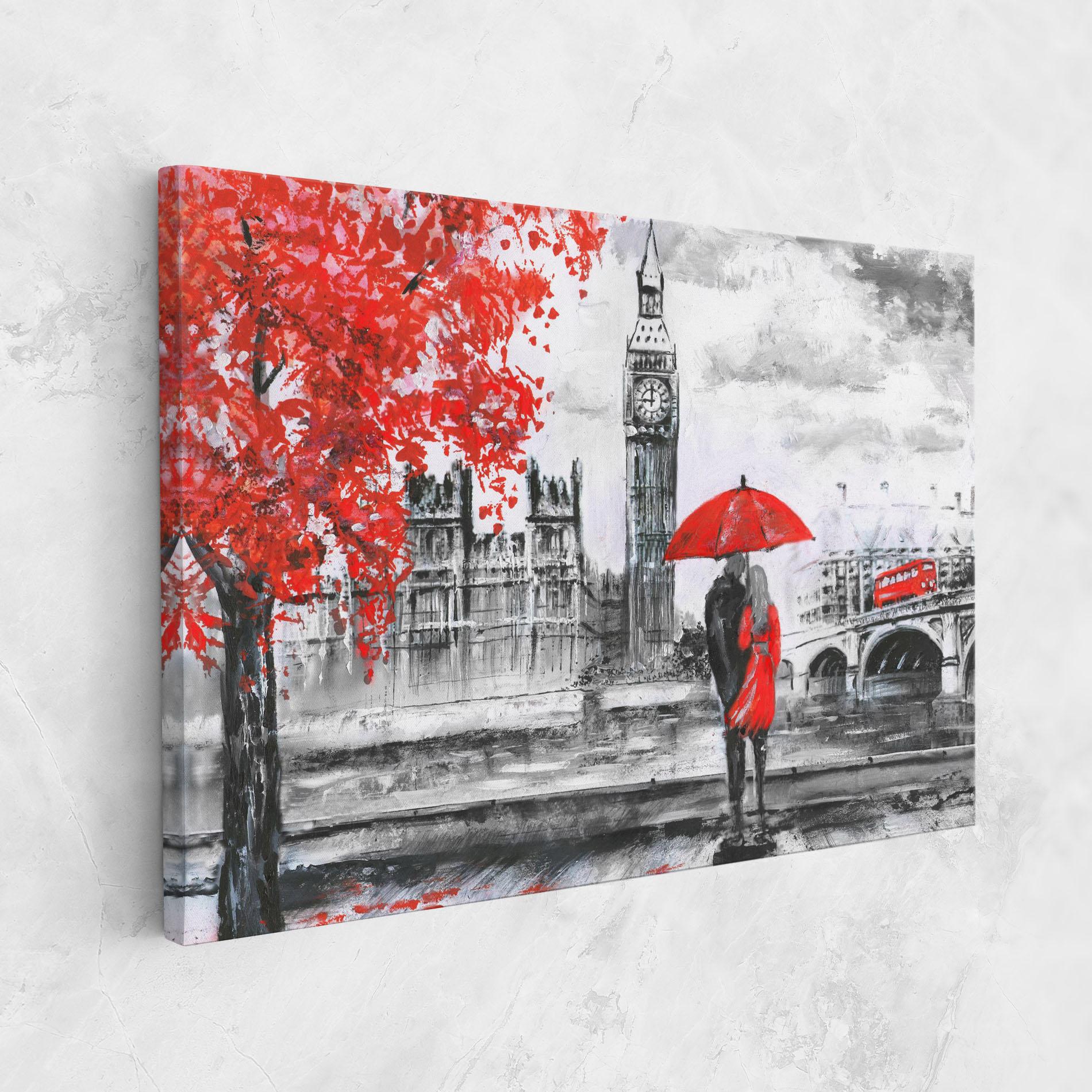 Leinwandbild London Love mockup 1