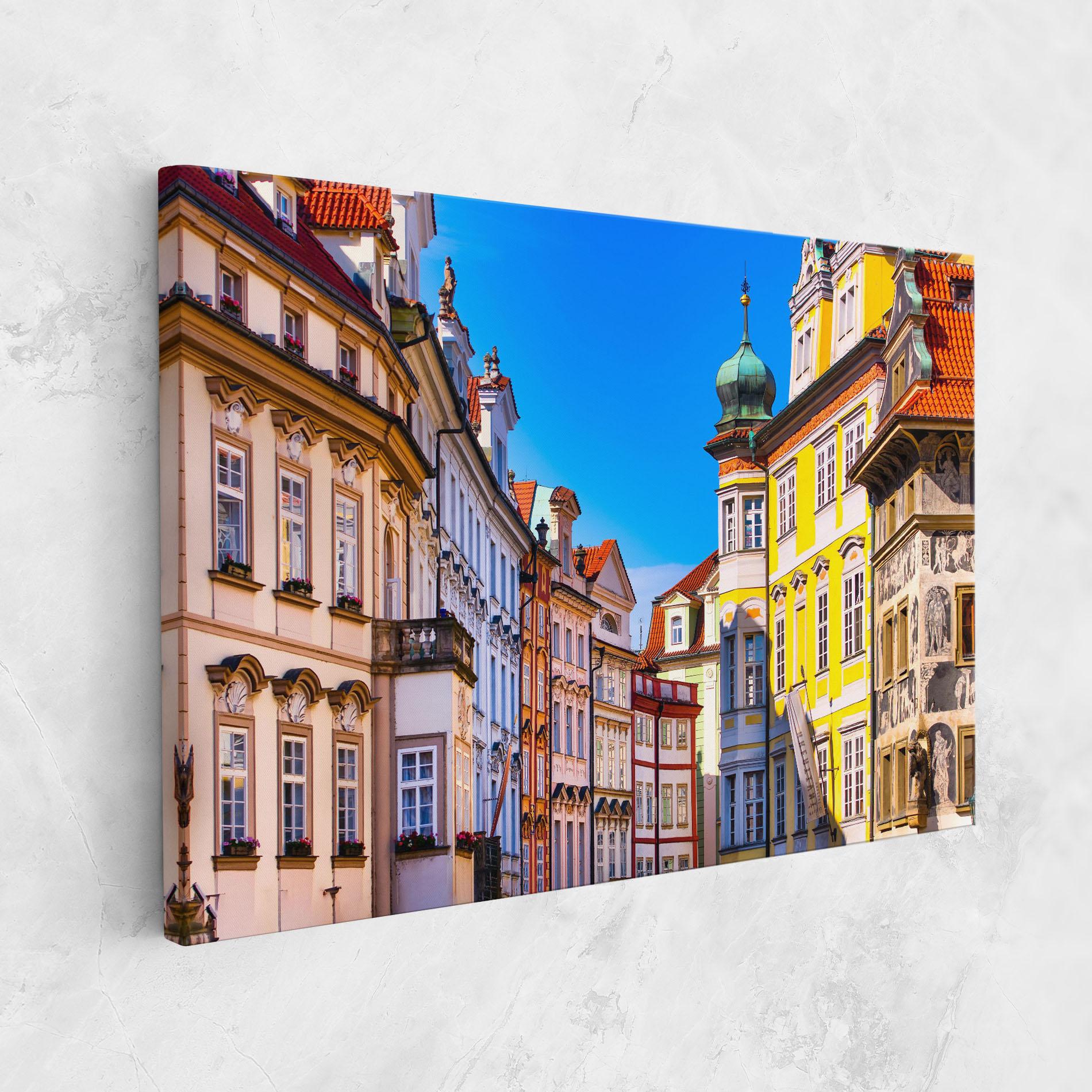 Leinwandbild Prague Buildings mockup 1