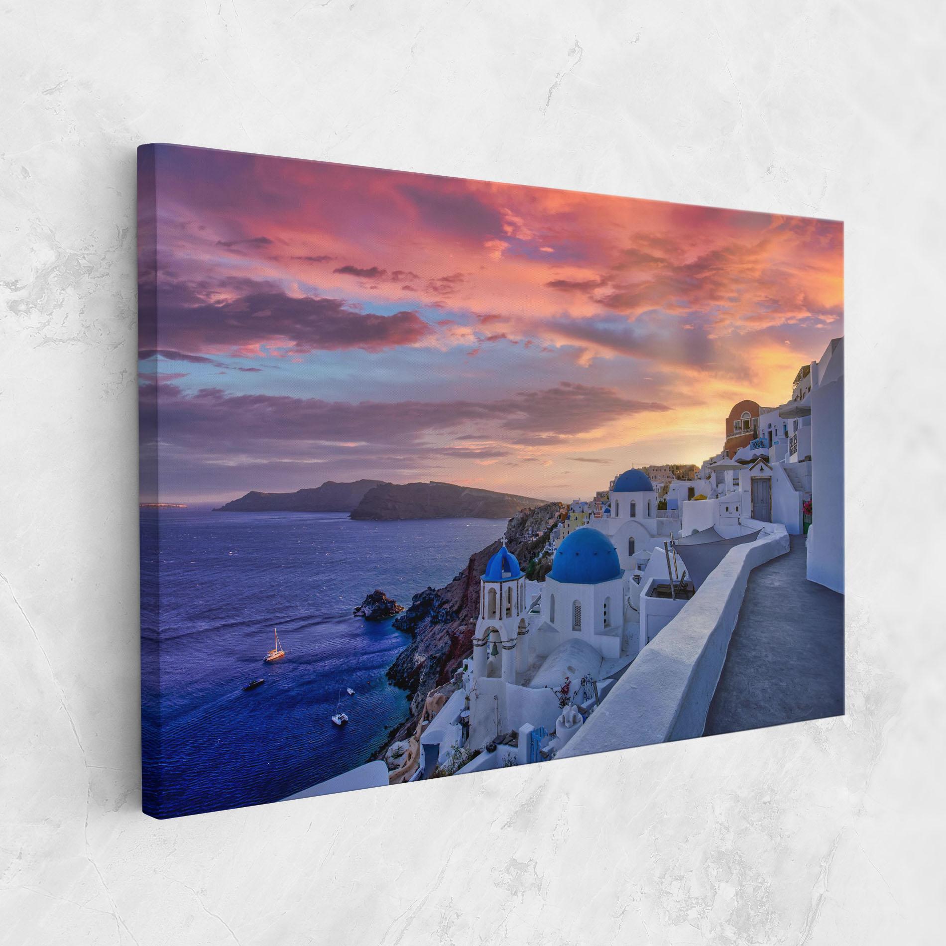 Leinwandbild Santorini View mockup 1