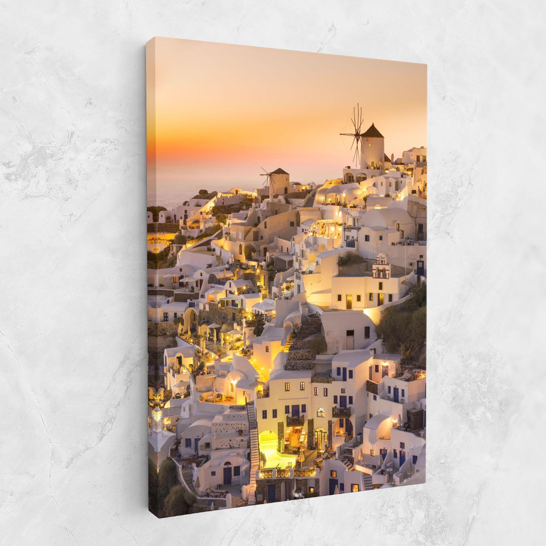 Leinwandbild Santorini Greece mockup 1