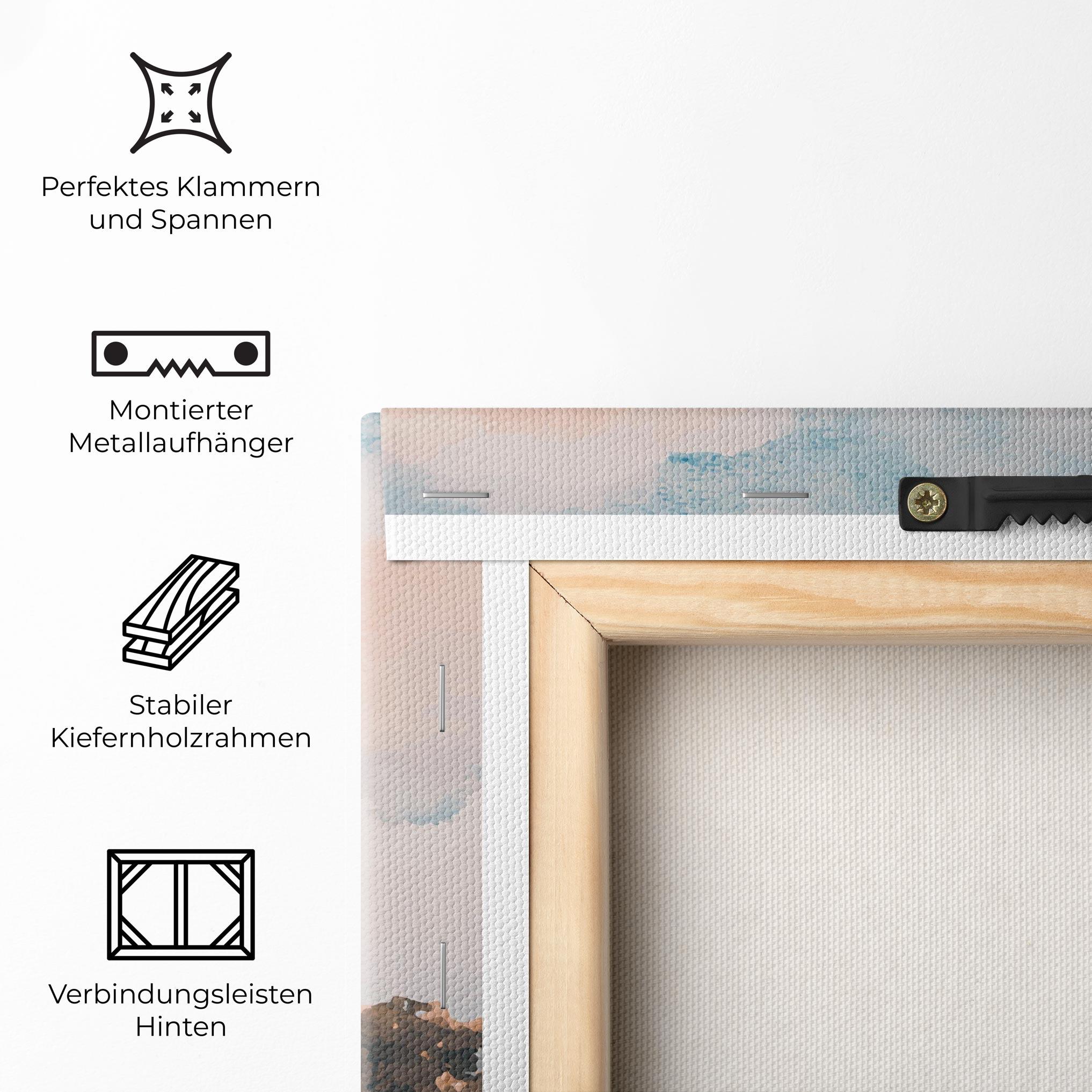 Leinwandbild Eiffel Tower Roses mockup 5