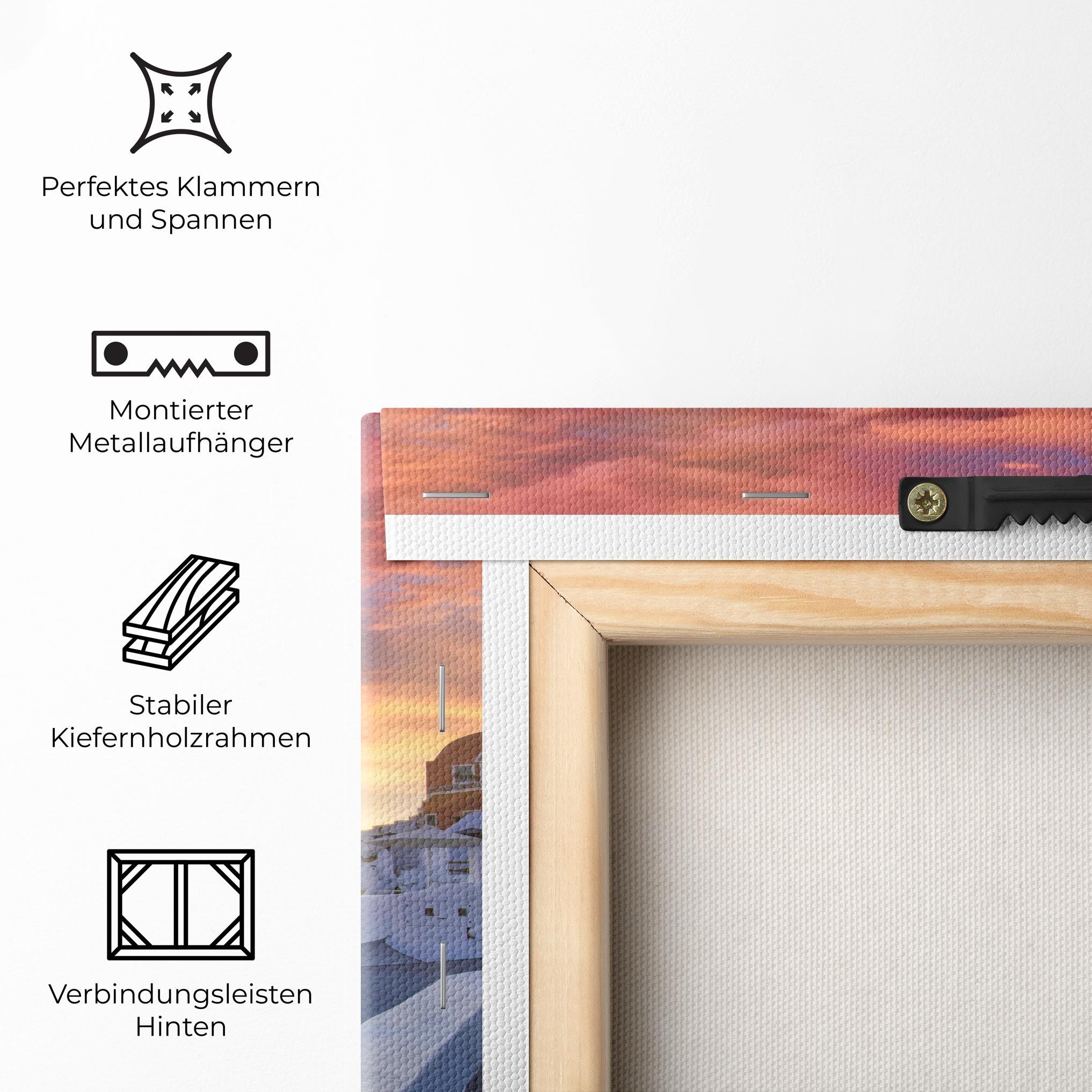 Leinwandbild Santorini View mockup 5