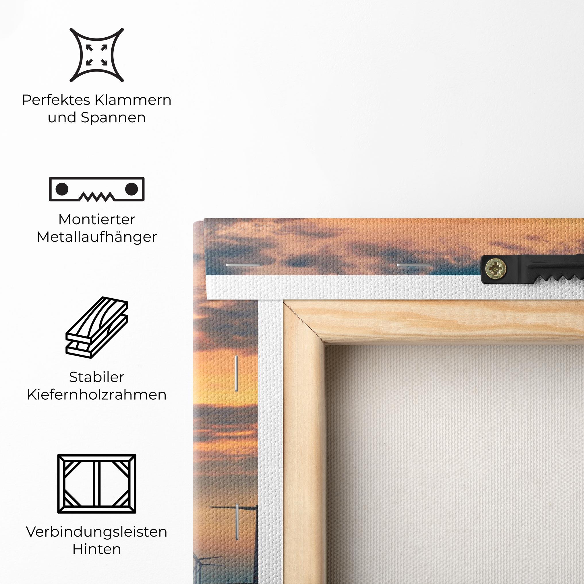 Leinwandbild Sunset Belgium mockup 5