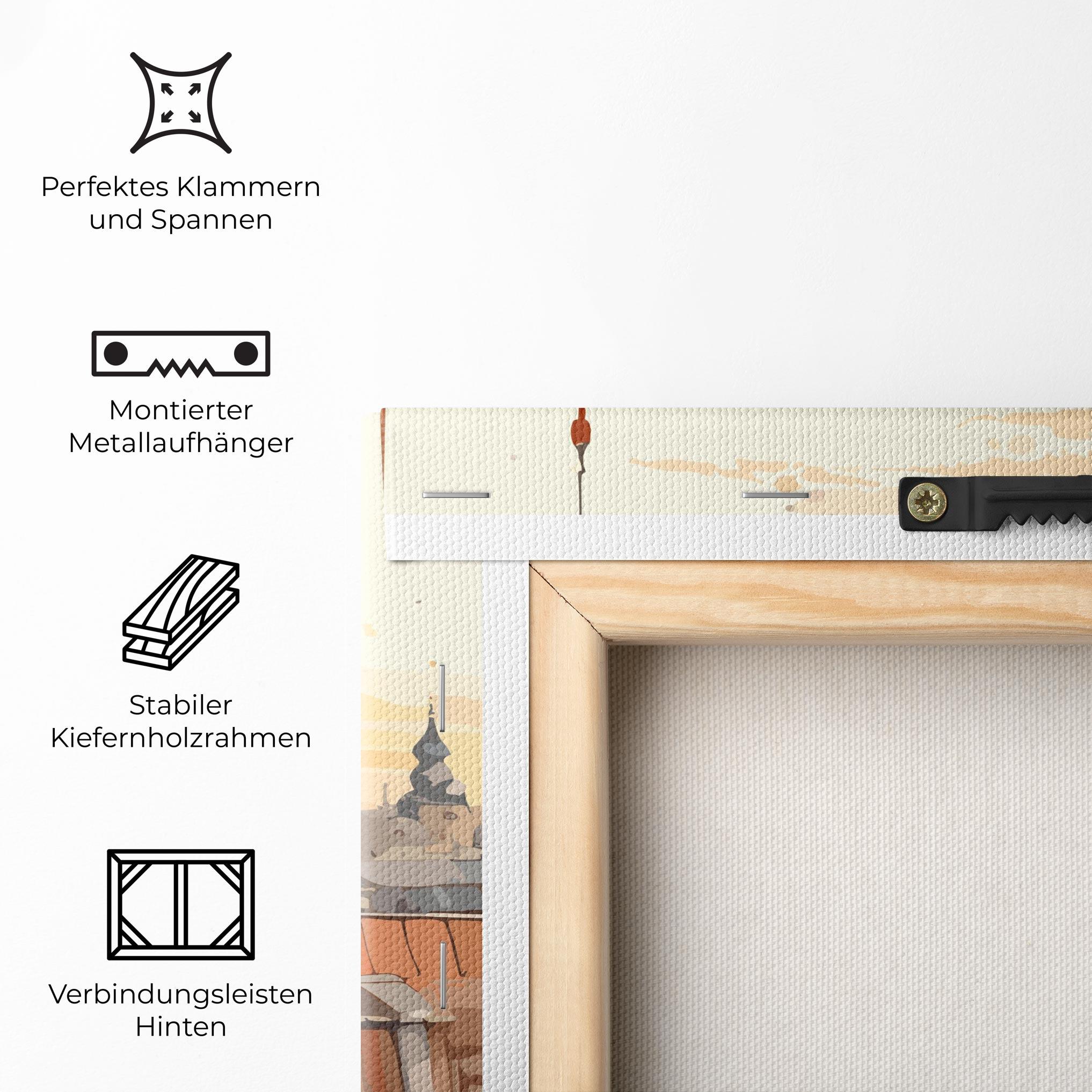 Leinwandbild Window City View mockup 5