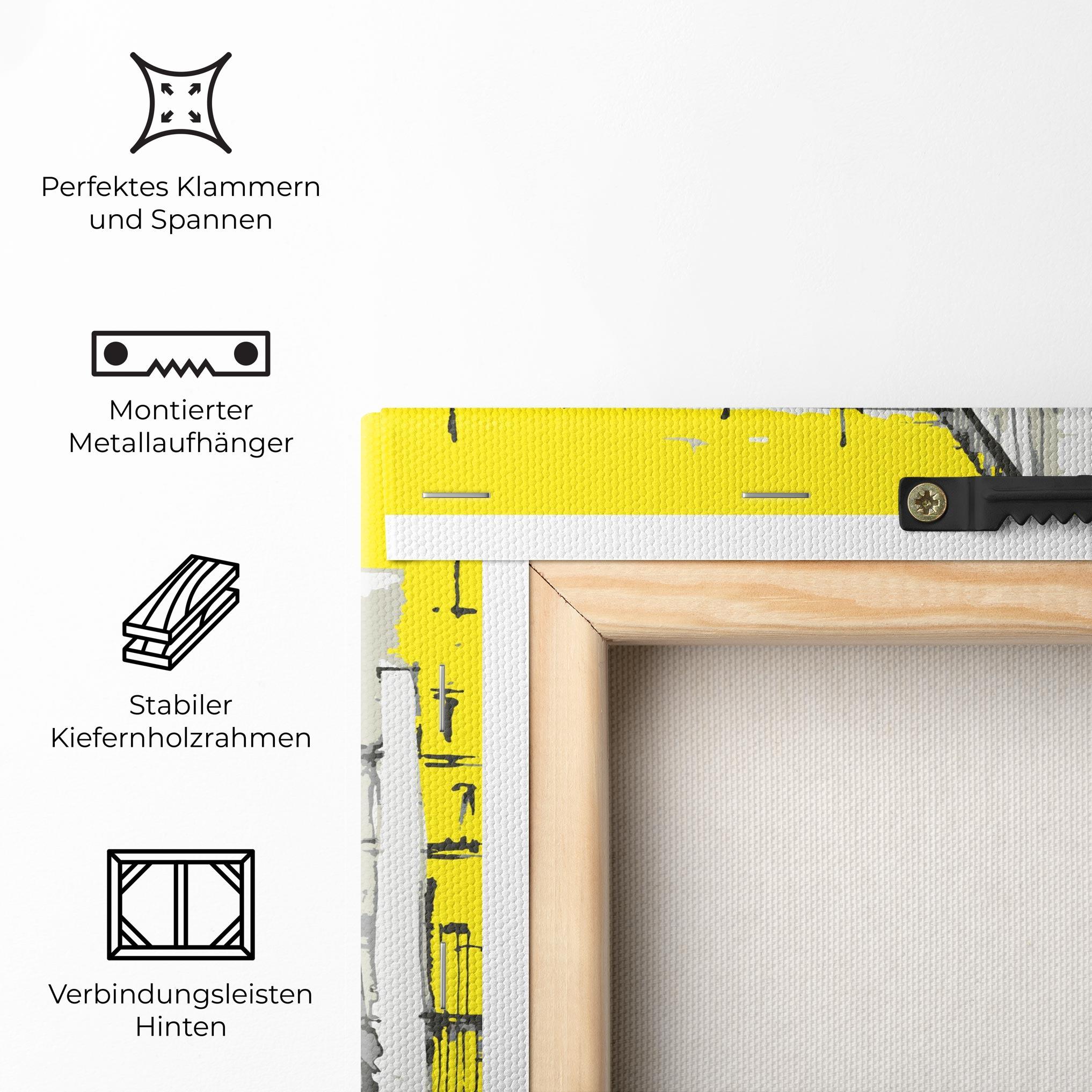 Leinwandbild Yellow Colosseum mockup 5