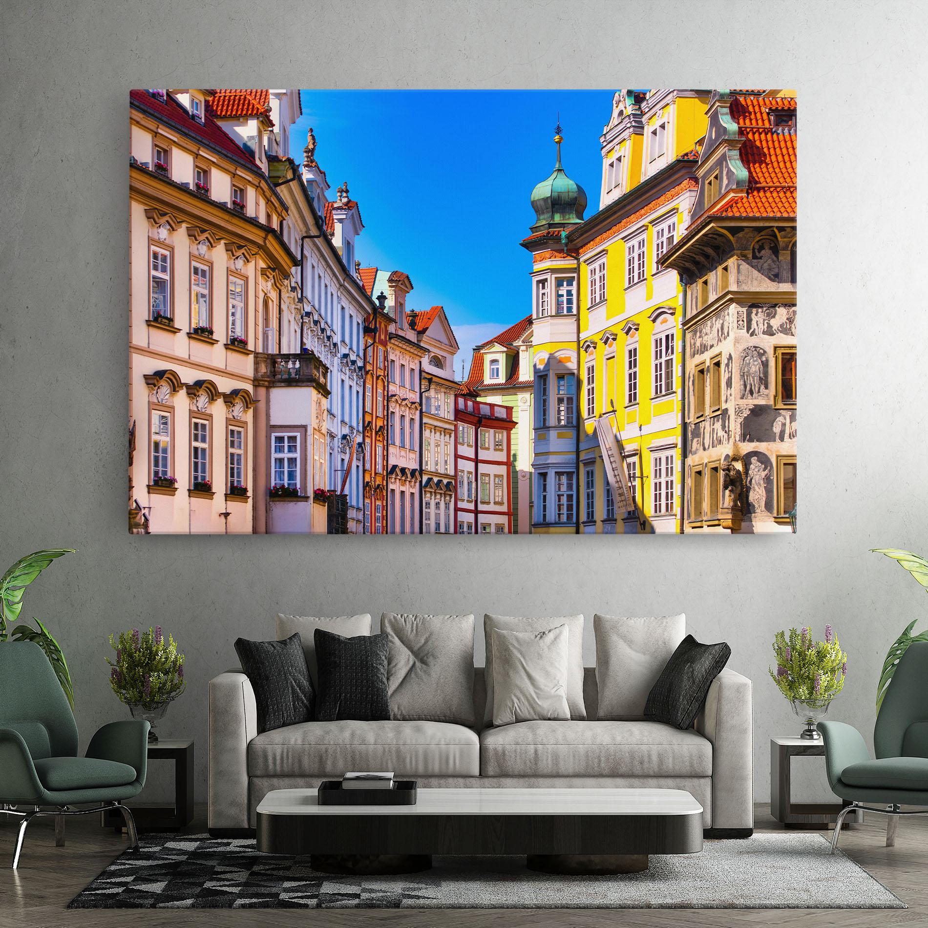Leinwandbild Prague Buildings mockup 7