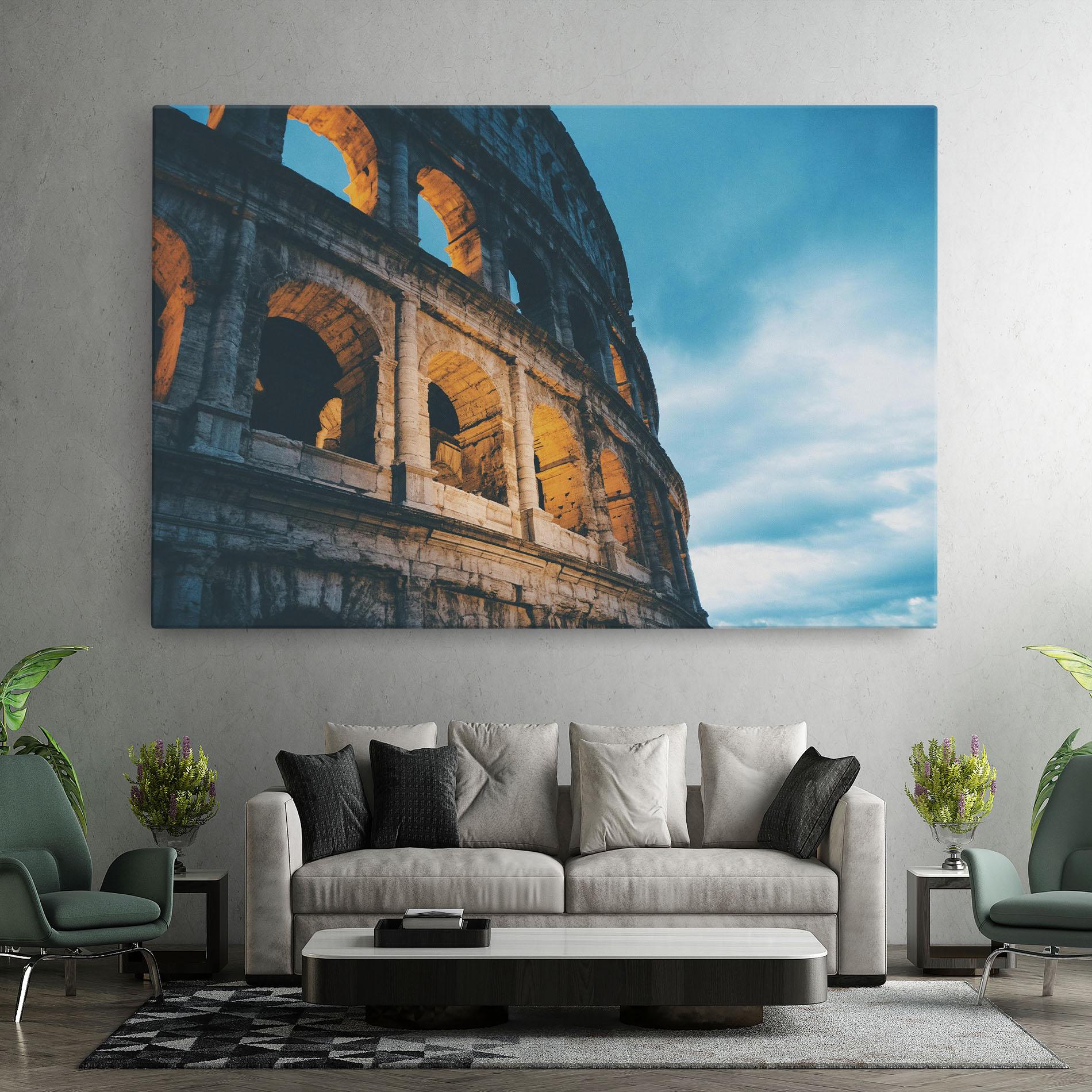 Leinwandbild Shadow Colosseum mockup 7