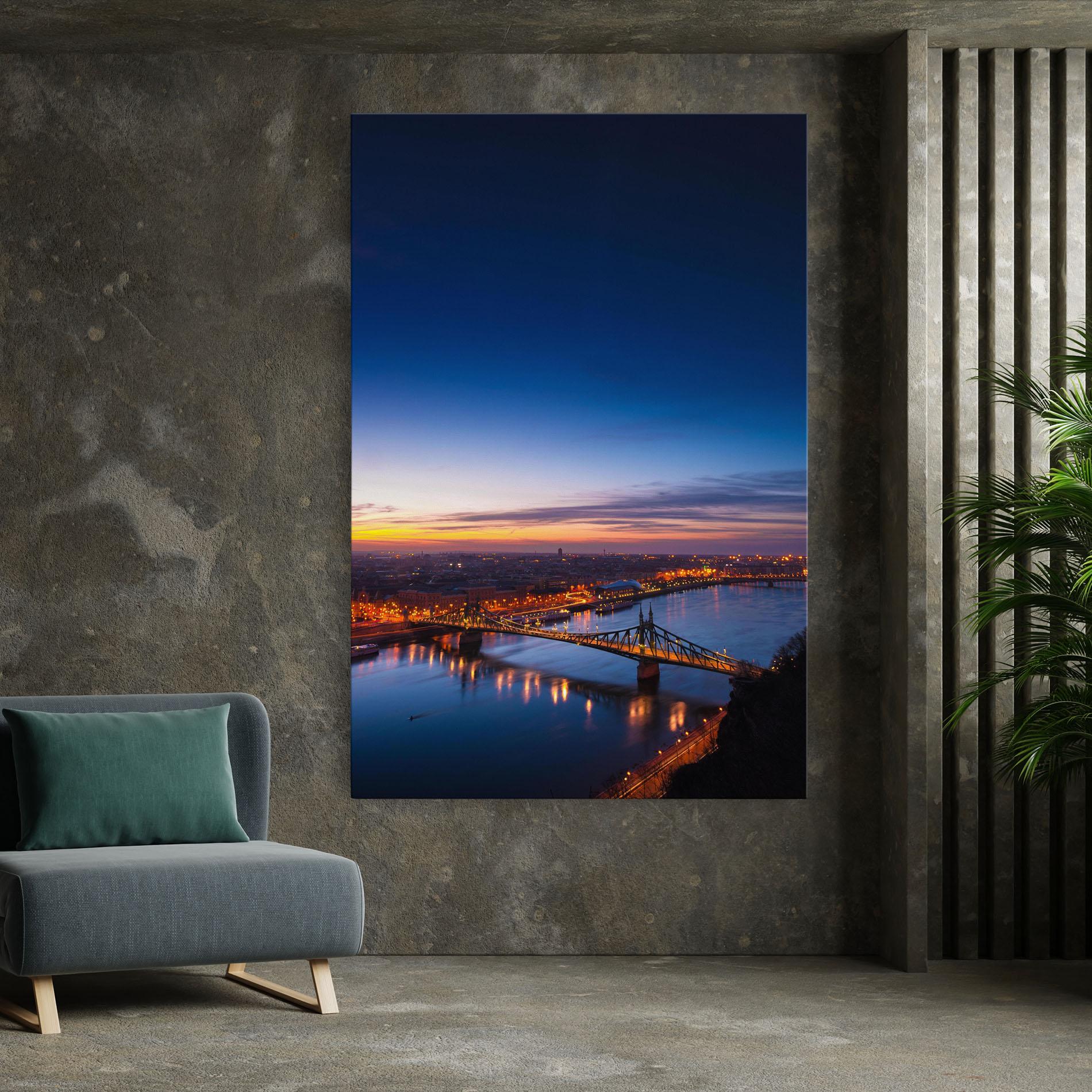 Leinwandbild Budapest Sunset mockup 7