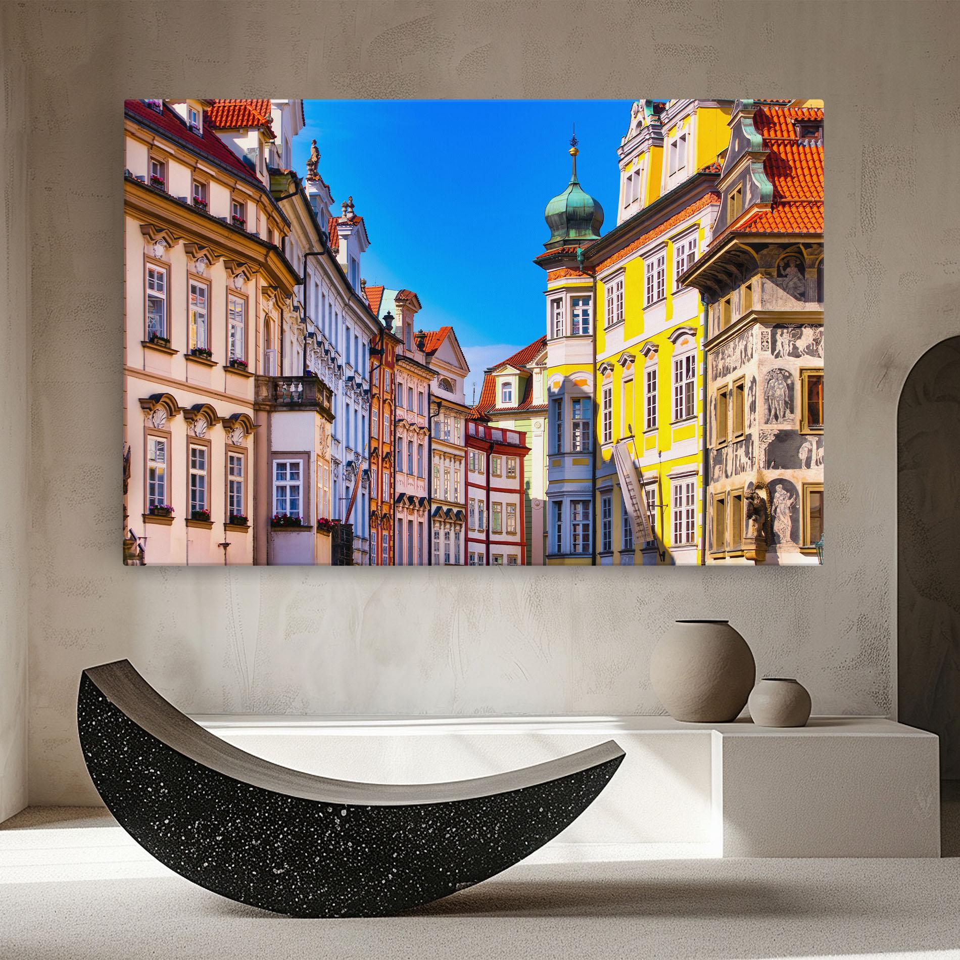 Leinwandbild Prague Buildings mockup 8