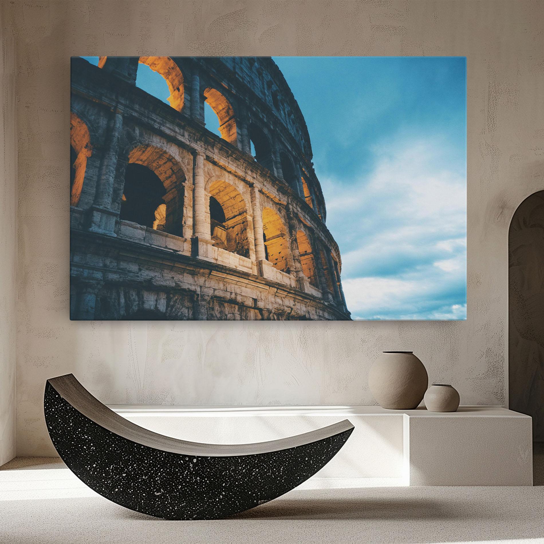 Leinwandbild Shadow Colosseum mockup 8