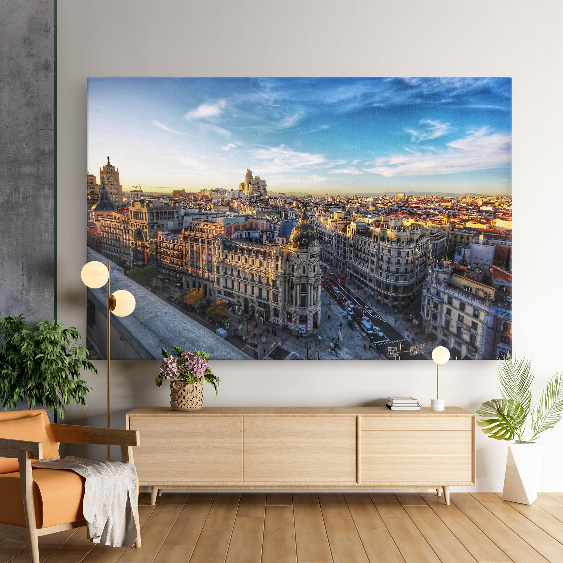 Leinwandbild Madrid View mockup 9