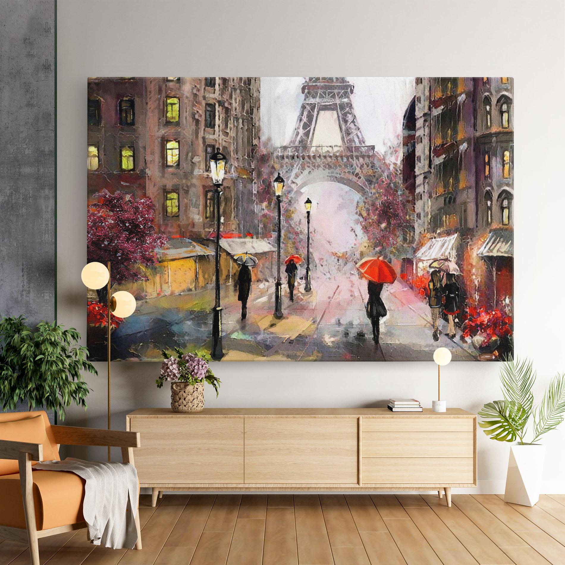 Leinwandbild Paris Colours mockup 9