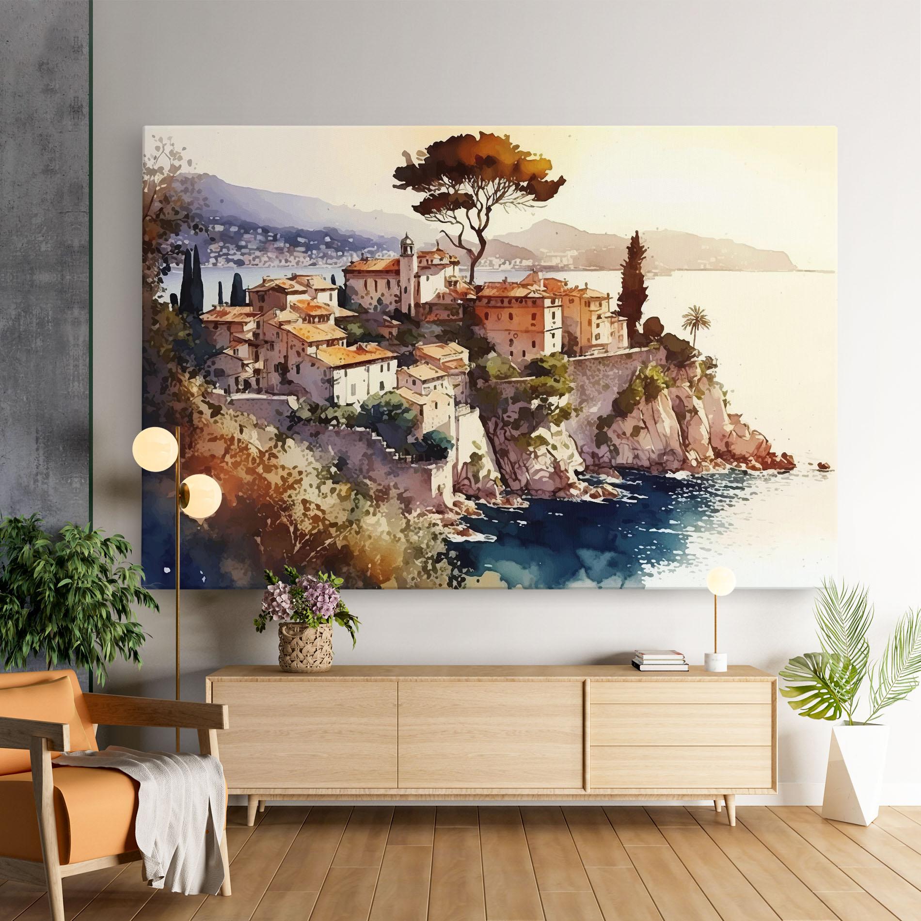 Leinwandbild Stunning View Painting mockup 9