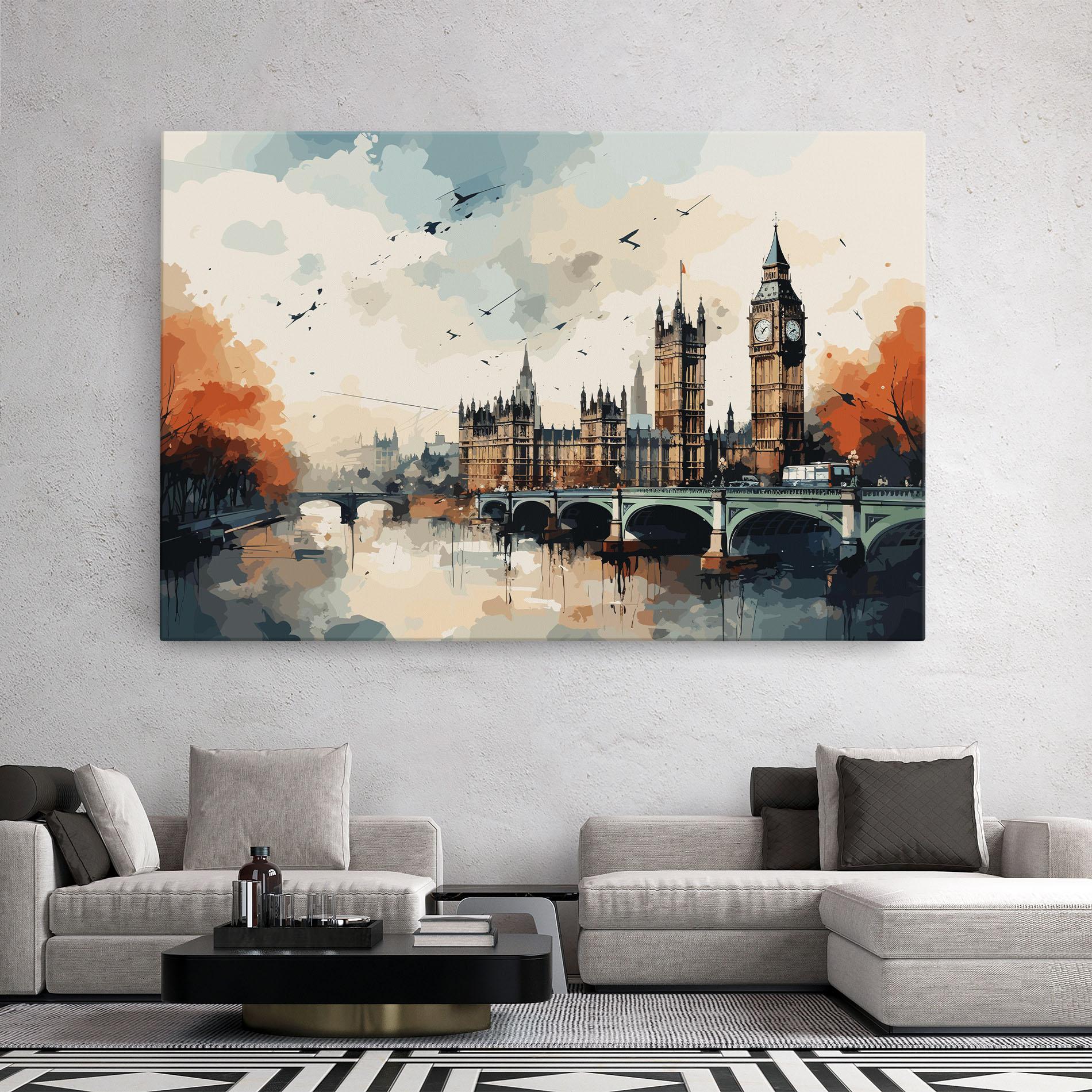 Leinwandbild England Art mockup 2