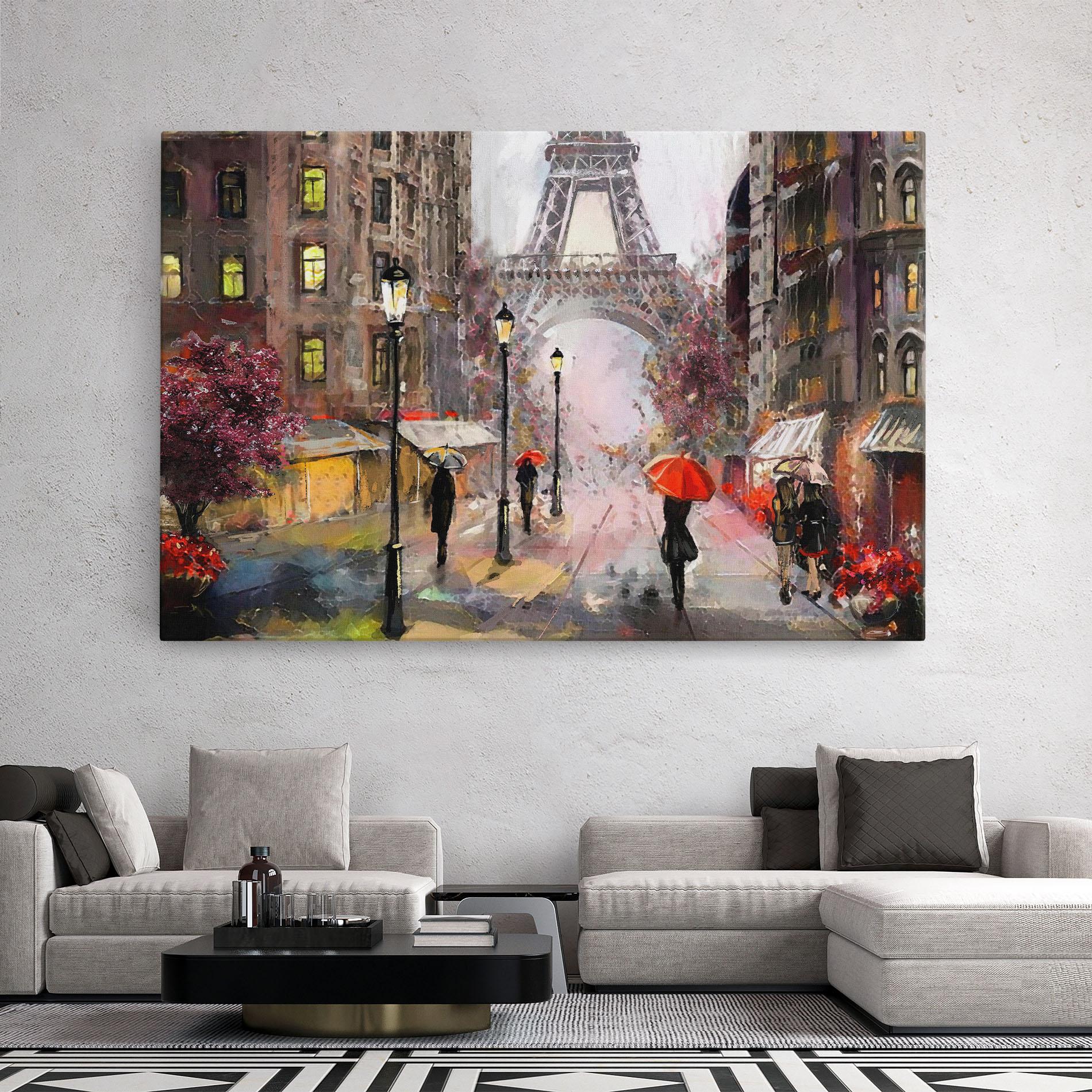 Leinwandbild Paris Colours mockup 2