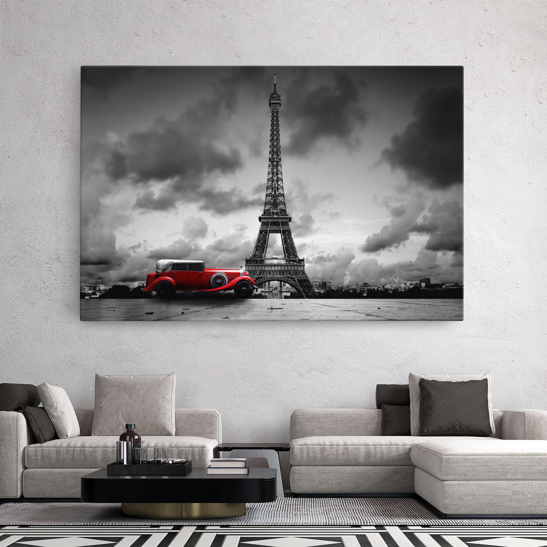 Leinwandbild Vintage Paris mockup 2