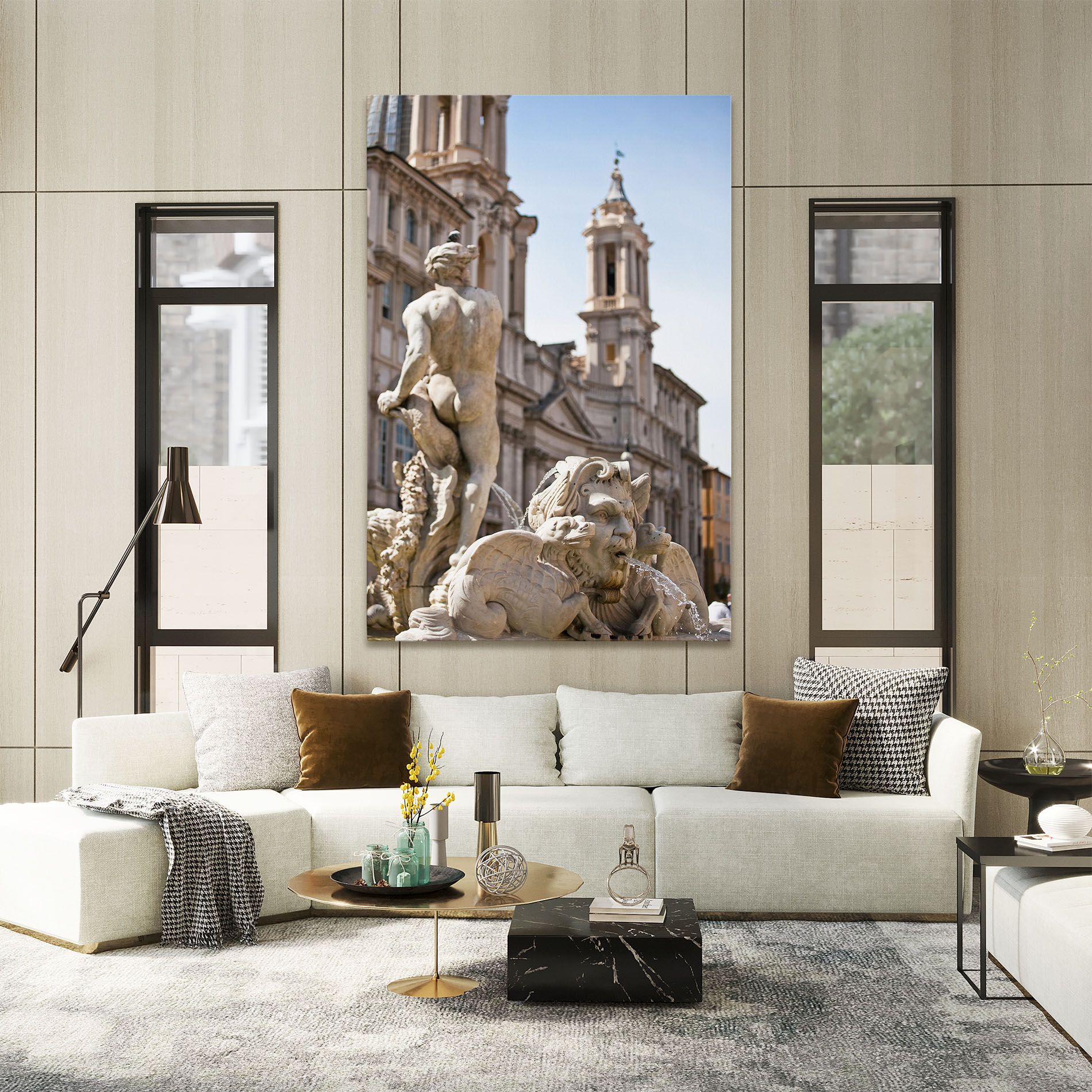 Baroque Statue Italy mockup 2