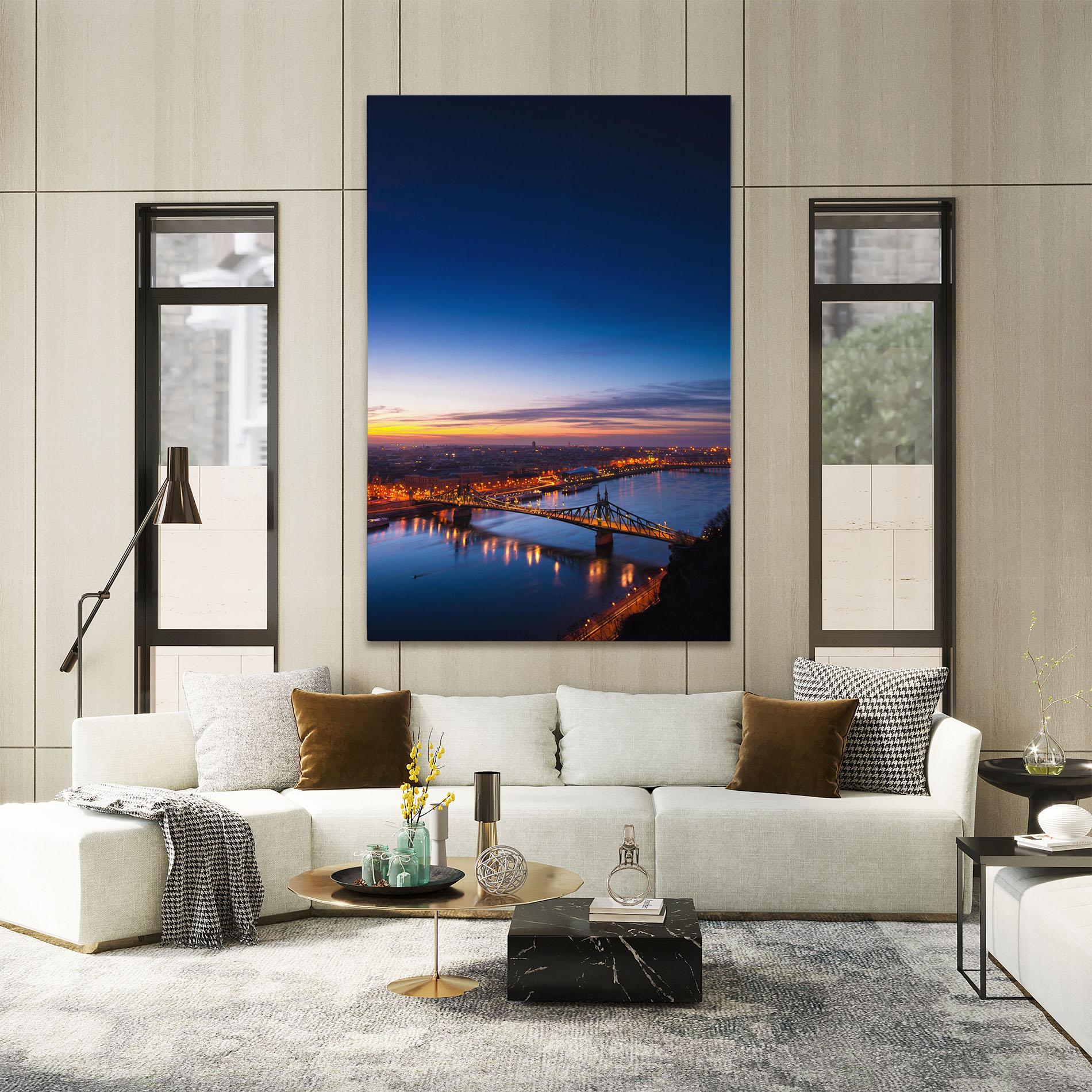 Leinwandbild Budapest Sunset mockup 2