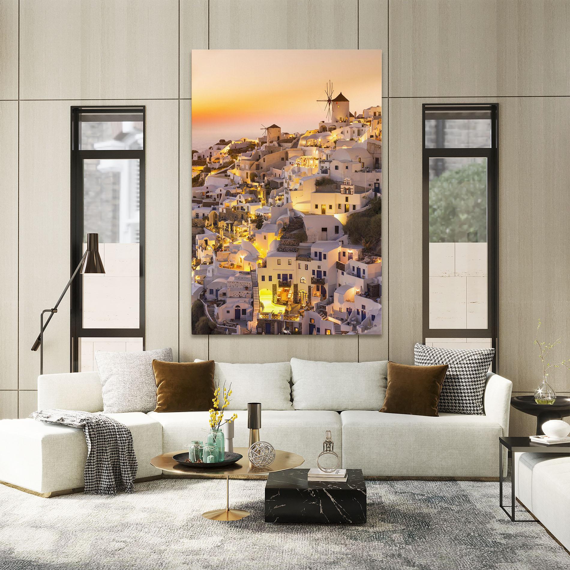 Leinwandbild Santorini Greece mockup 2