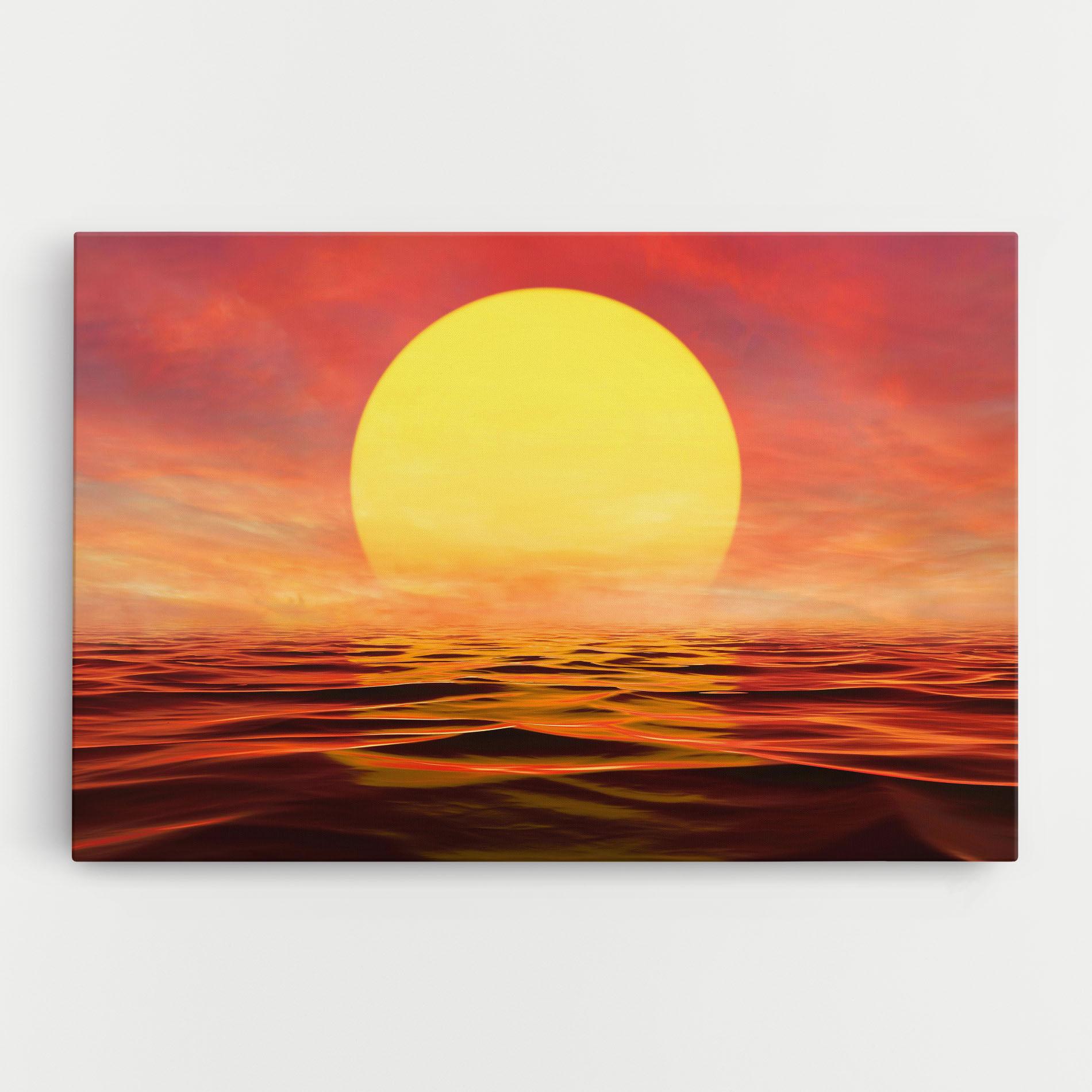 Leinwandbild Clouds Reflection Sky mockup 0