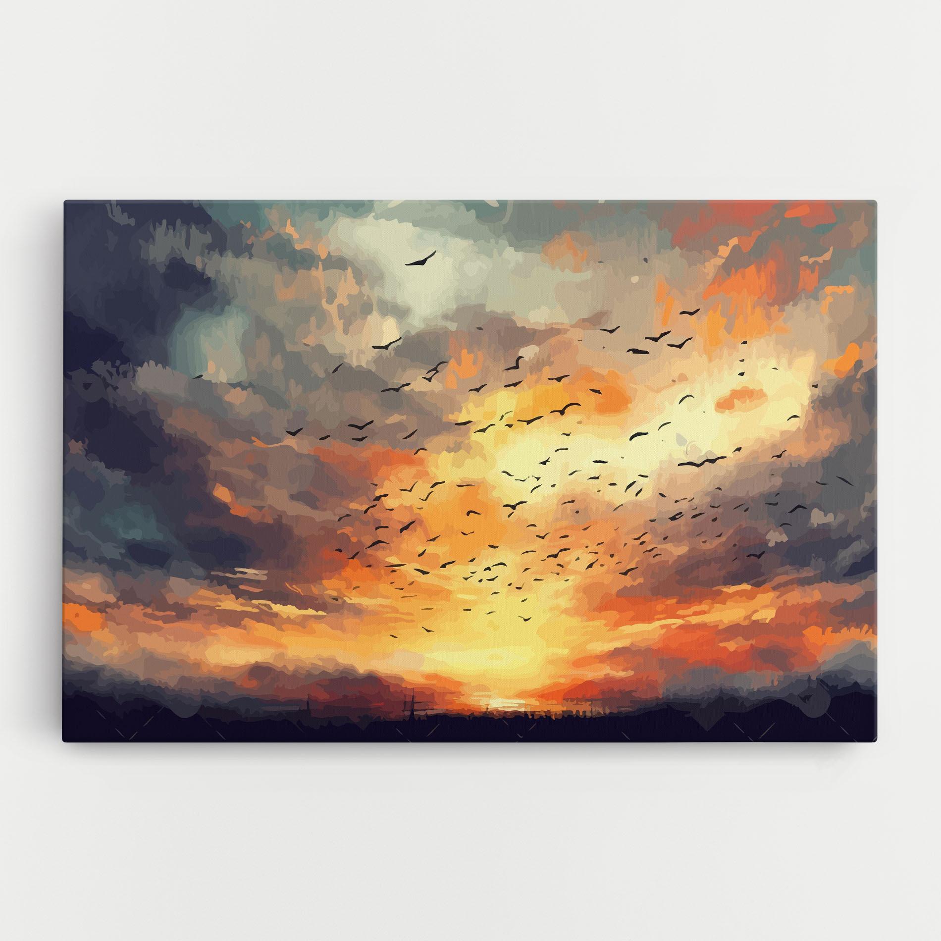 Leinwandbild Majestic Sunset mockup 0